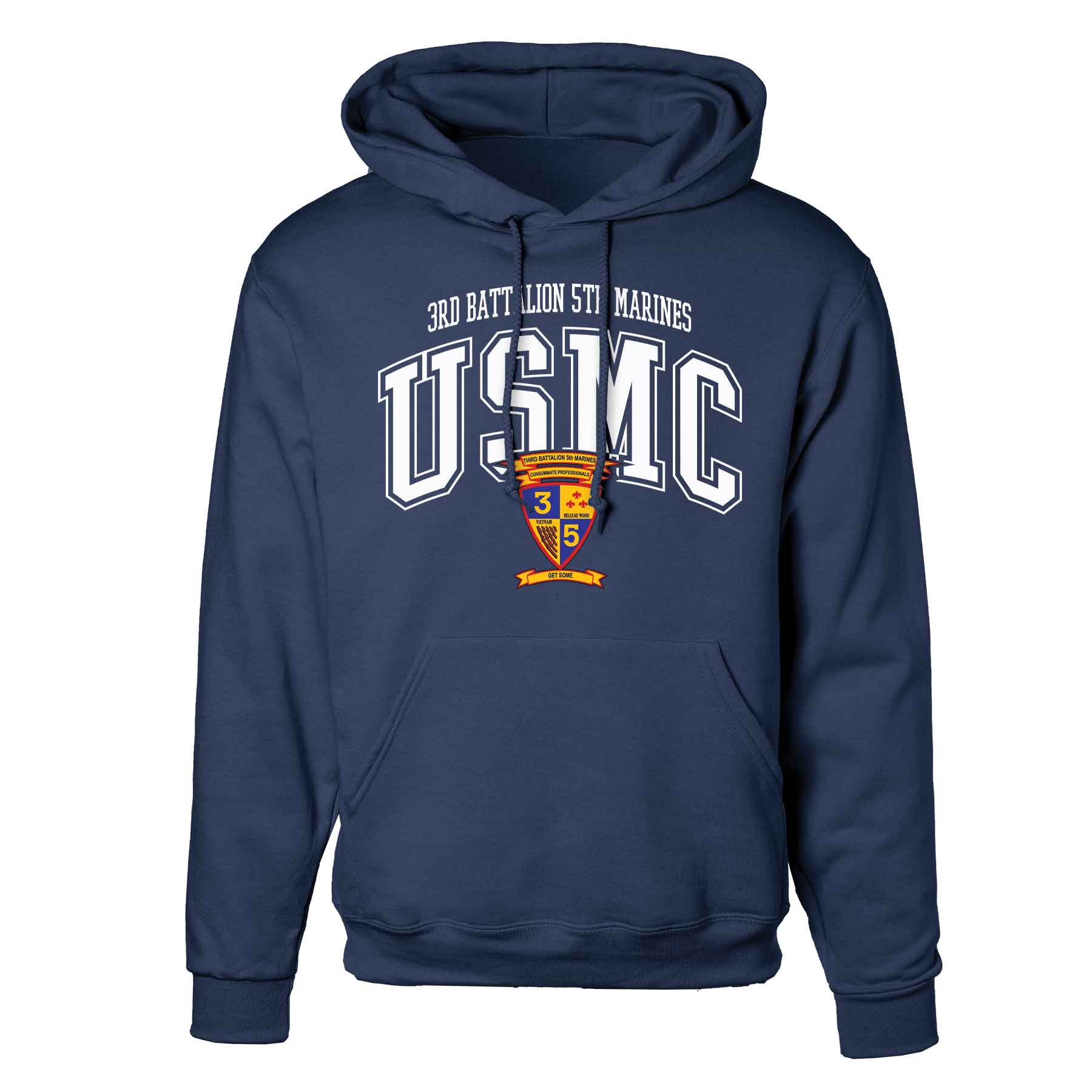 3rd Battalion 5th Marines Arched Hoodie - Image 3