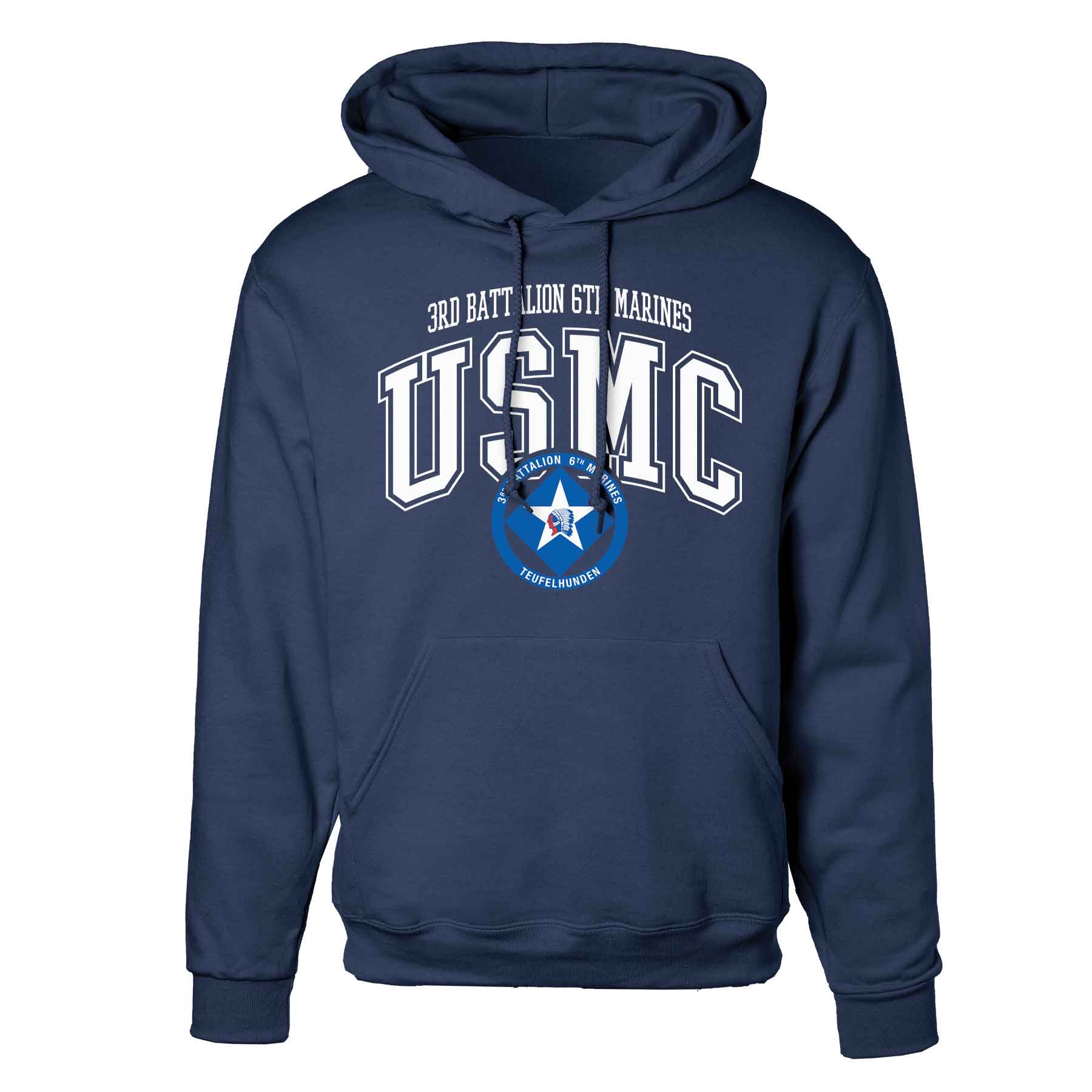 3rd Battalion 6th Marines Arched Hoodie - Image 3