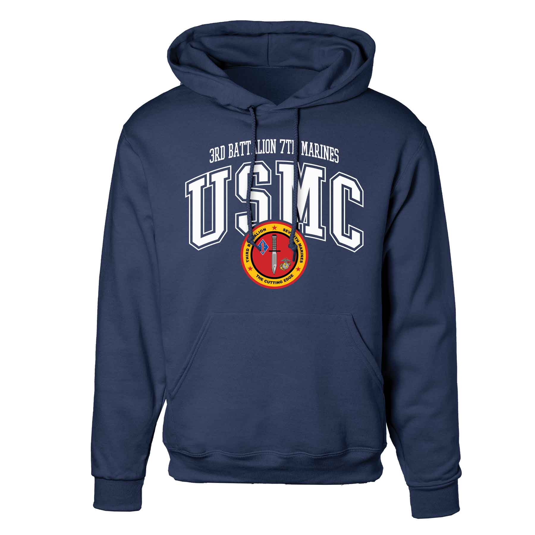 3rd Battalion 7th Marines Arched Hoodie - Image 3