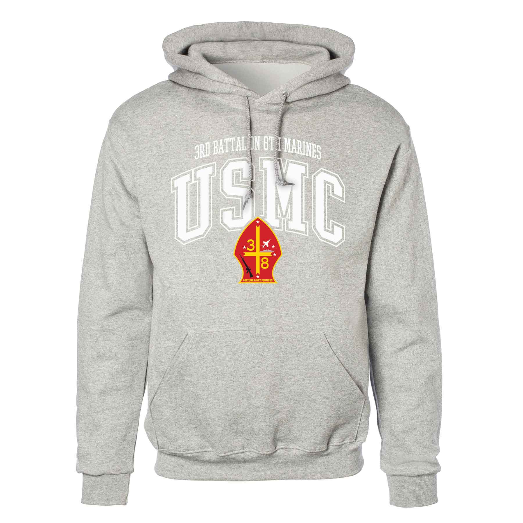 3rd Battalion 8th Marines Arched Hoodie - Image 2