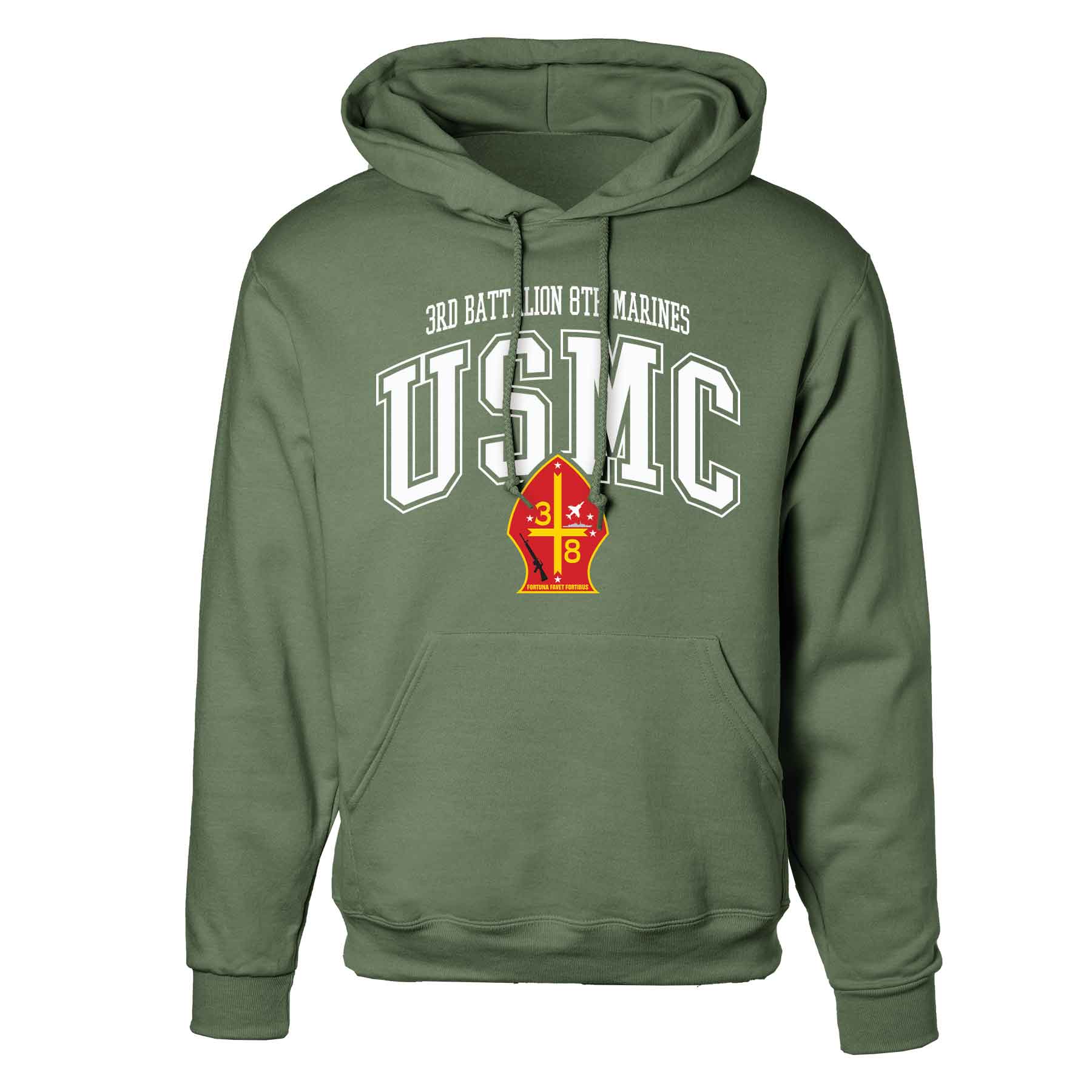 3rd Battalion 8th Marines Arched Hoodie - Image 4