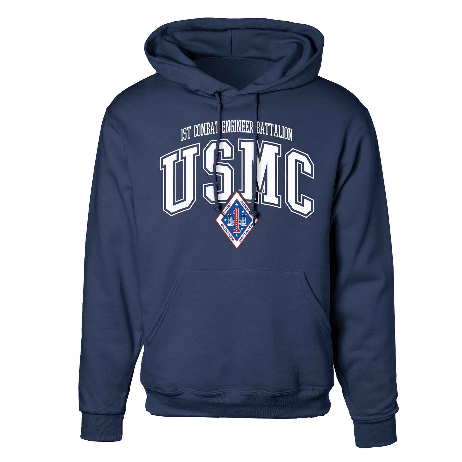 1st Combat Engineer Battalion Arched Hoodie - Image 3