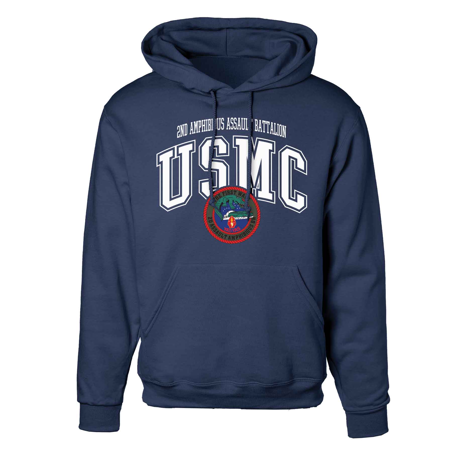2nd Assualt Amphibious Bn Arched Hoodie - Image 3