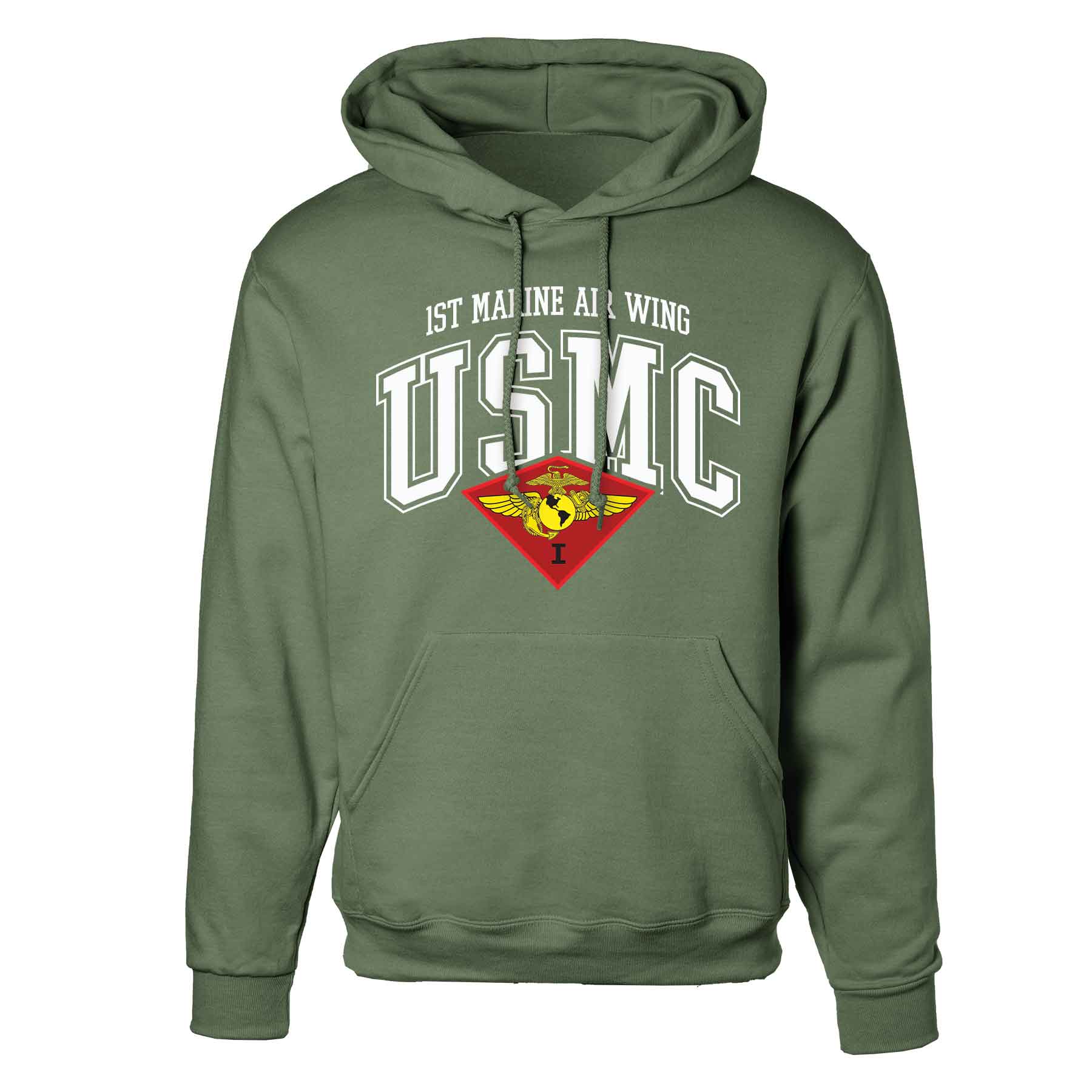 1st Marine Air Wing Arched Hoodie - Image 4
