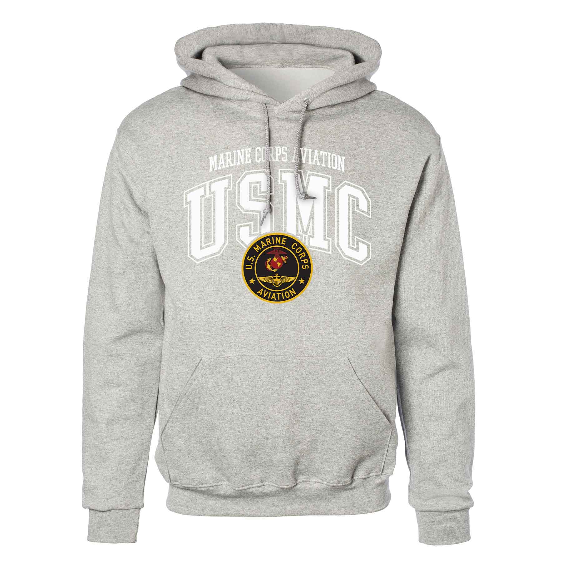 Marine Corps Aviation Arched Hoodie - Image 2