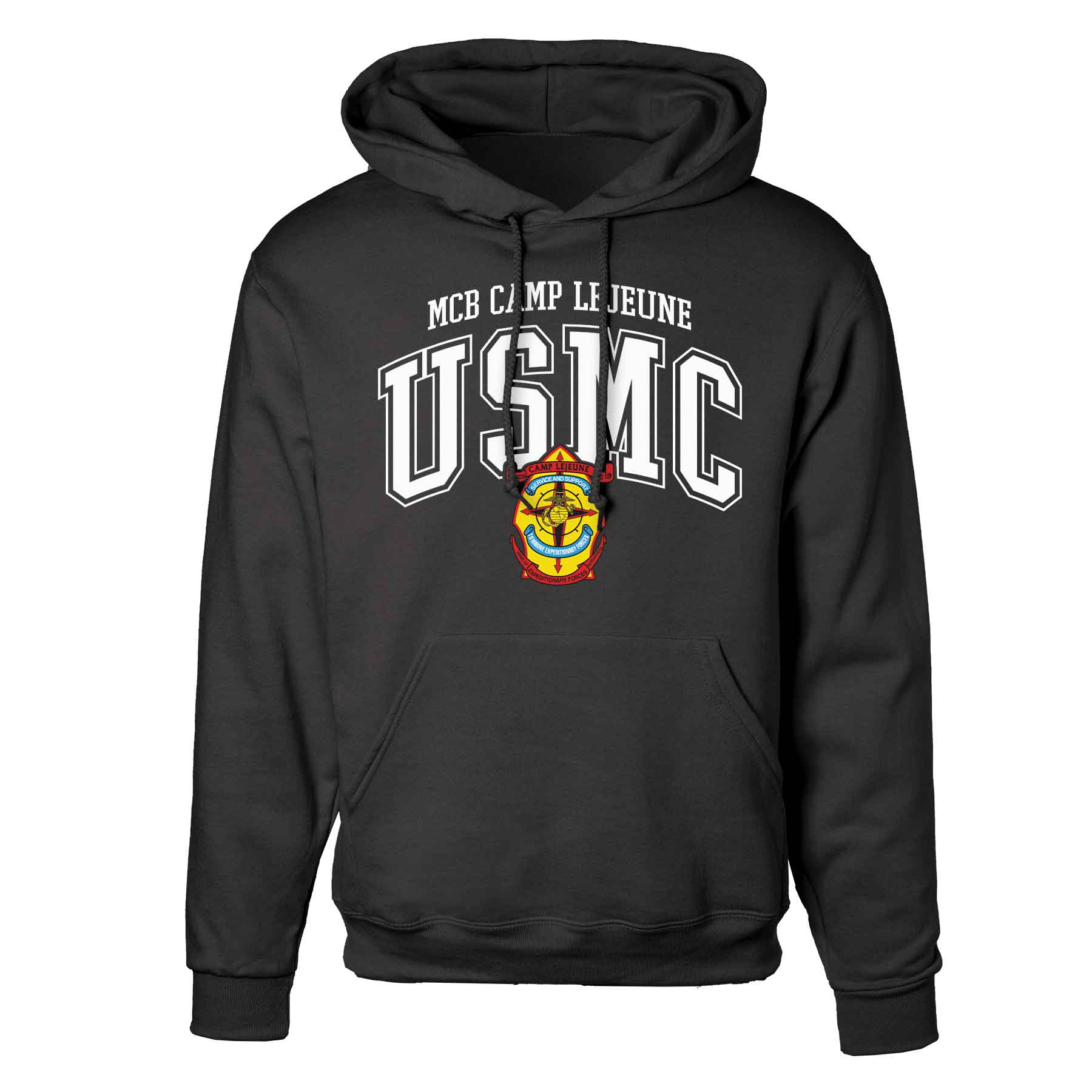 MCB Camp Lejeune Arched Hoodie