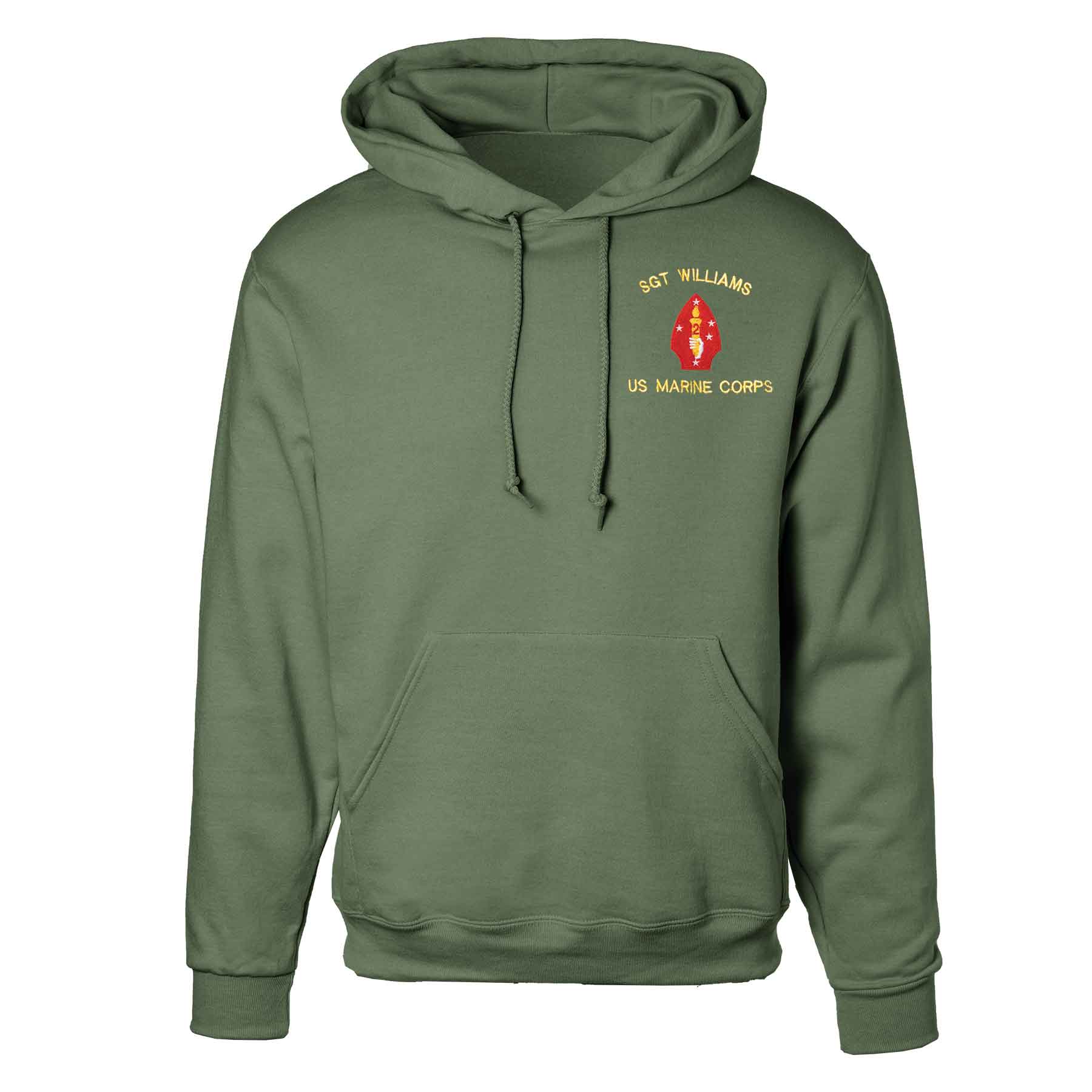 2nd Marine Division Embroidered Hoodie - Image 4