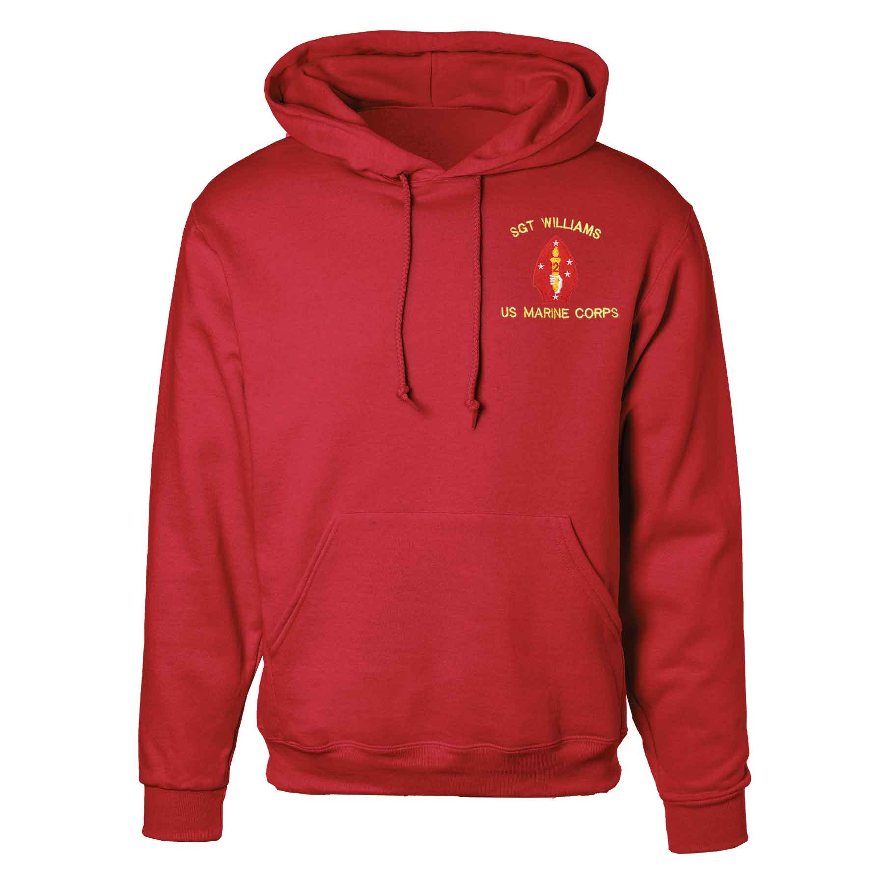 2nd Marine Division Embroidered Hoodie - Image 5