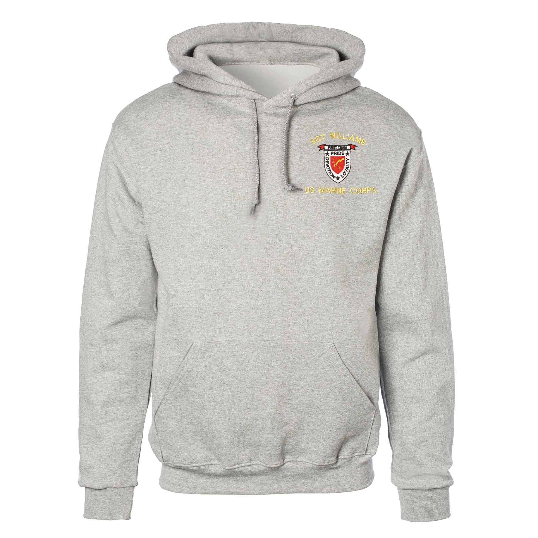1st Battalion 7th Marines Embroidered Hoodie - Image 2