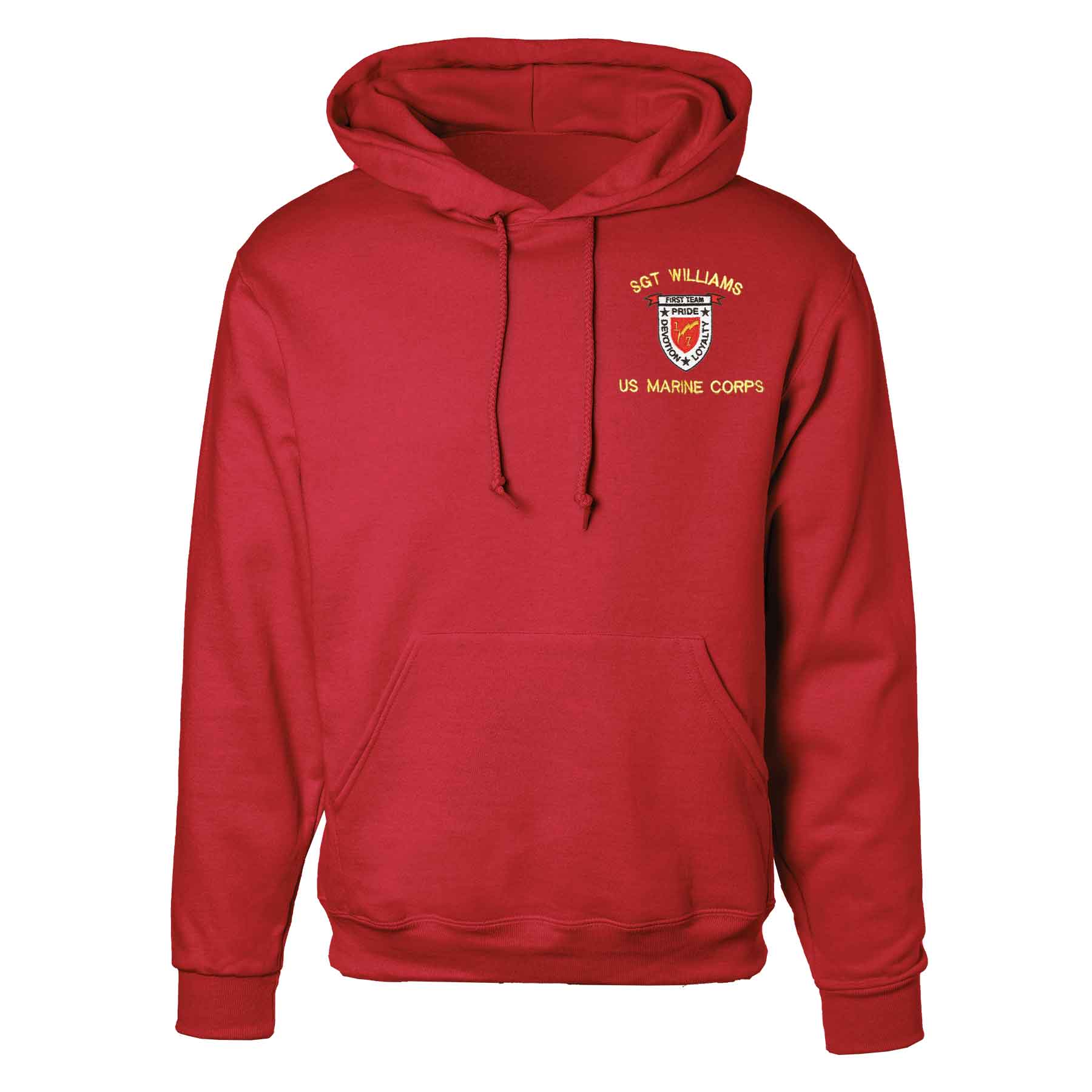 1st Battalion 7th Marines Embroidered Hoodie - Image 5