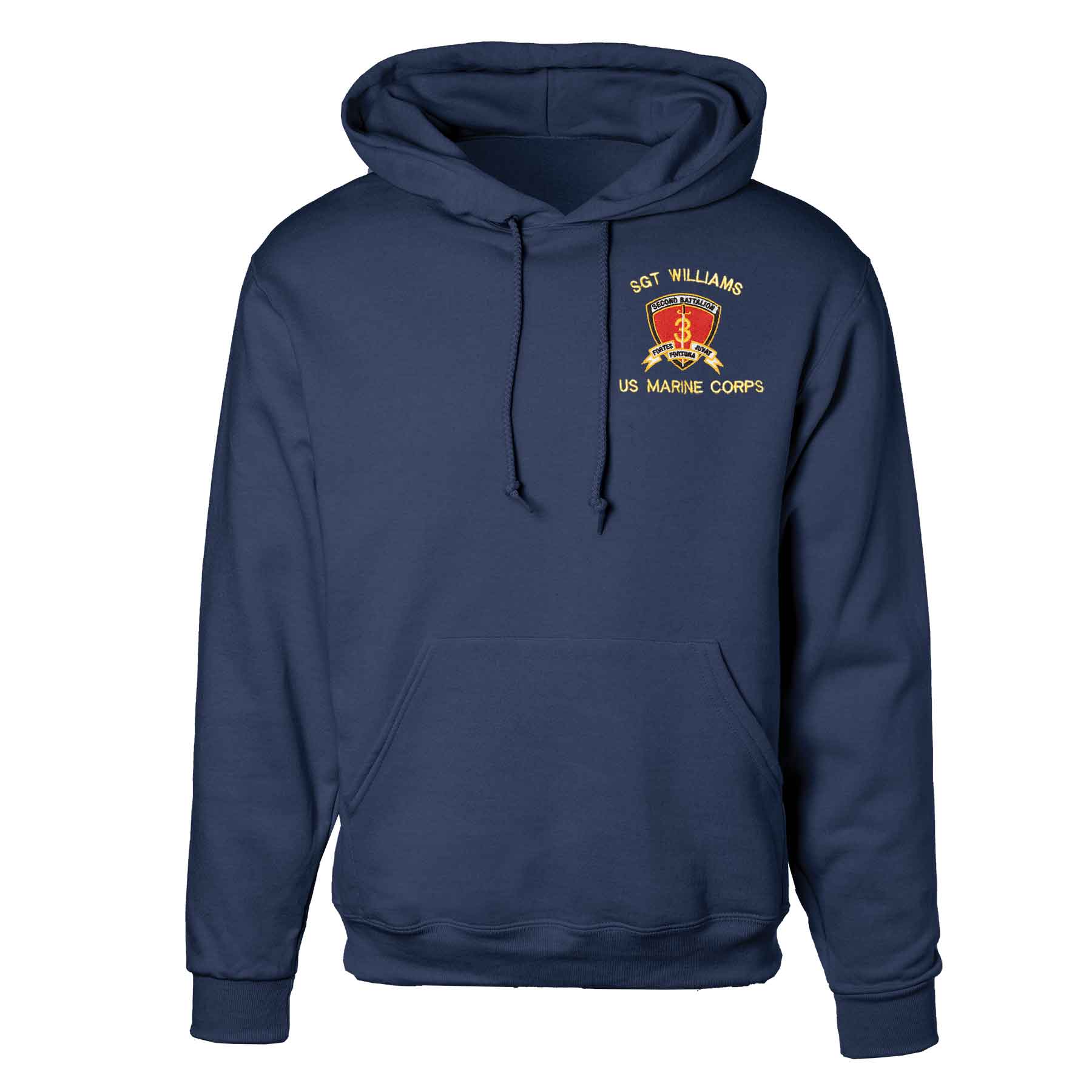 2nd Battalion 3rd Marines Embroidered Hoodie - Image 3