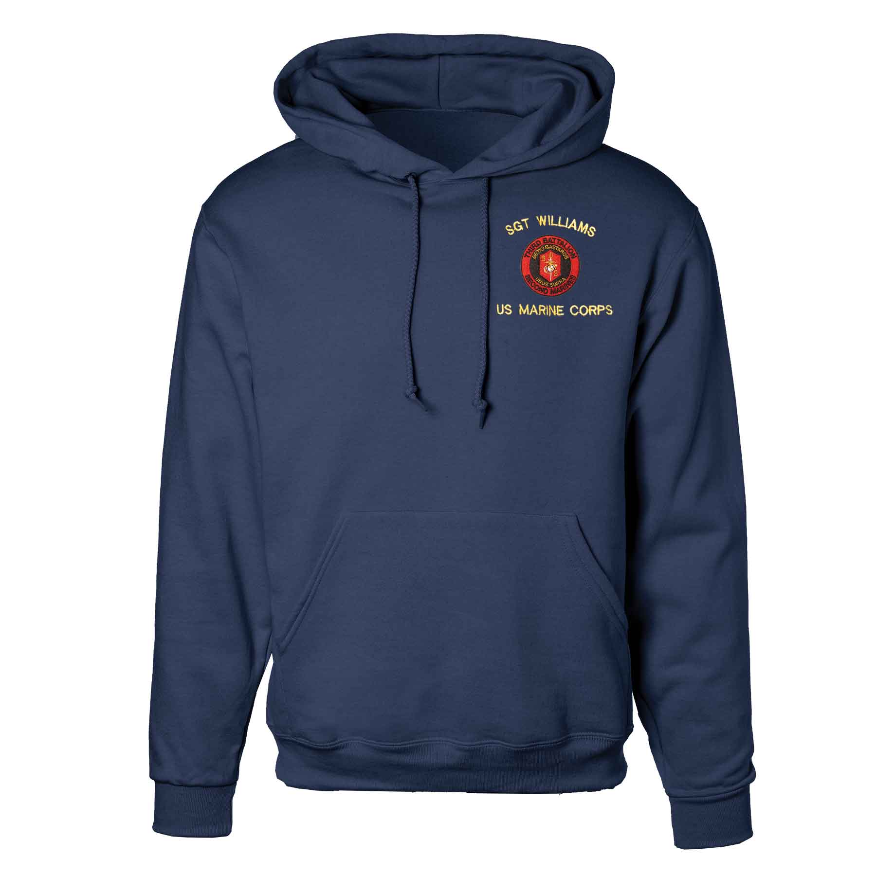3rd Battalion 2nd Marines Embroidered Hoodie - Image 3