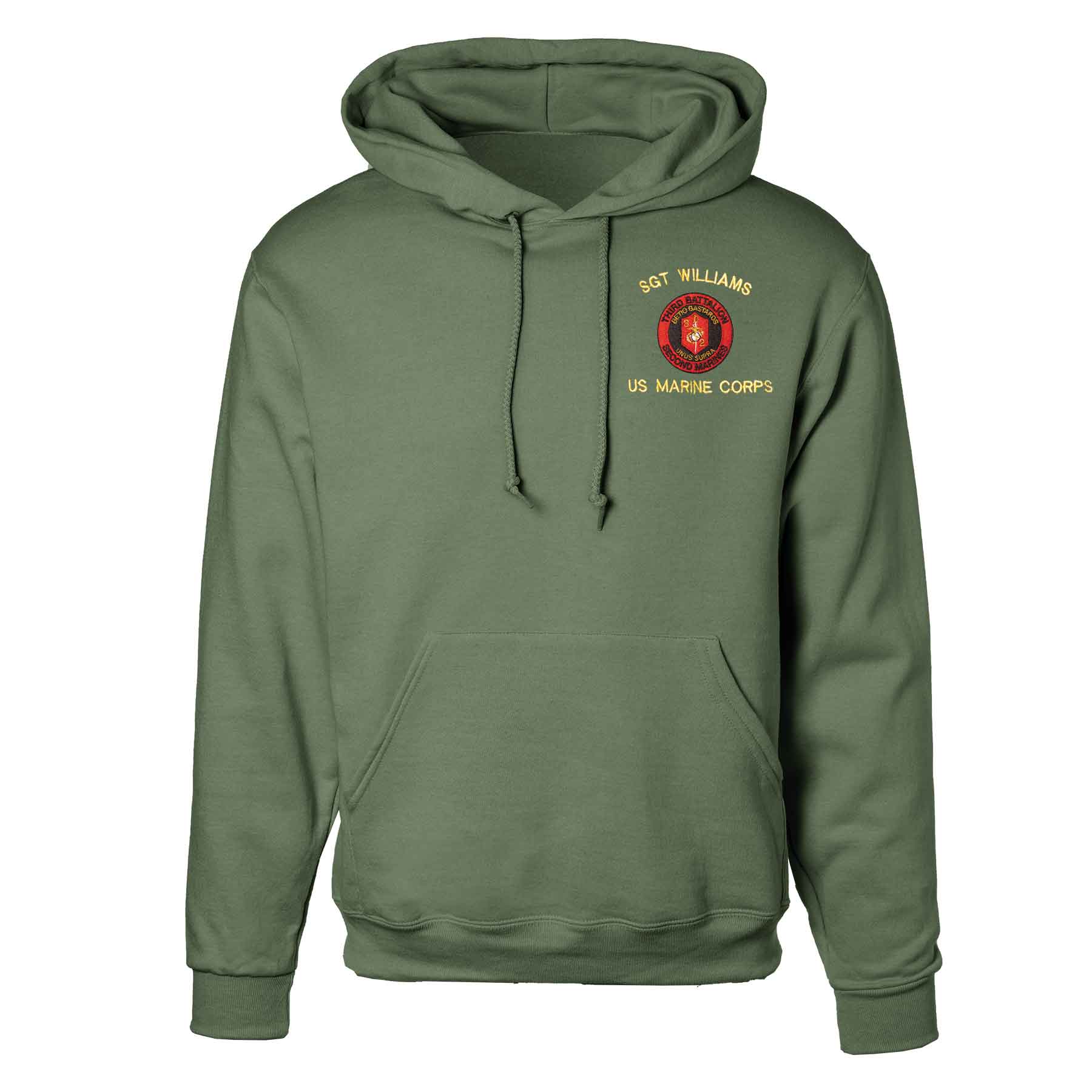 3rd Battalion 2nd Marines Embroidered Hoodie - Image 4