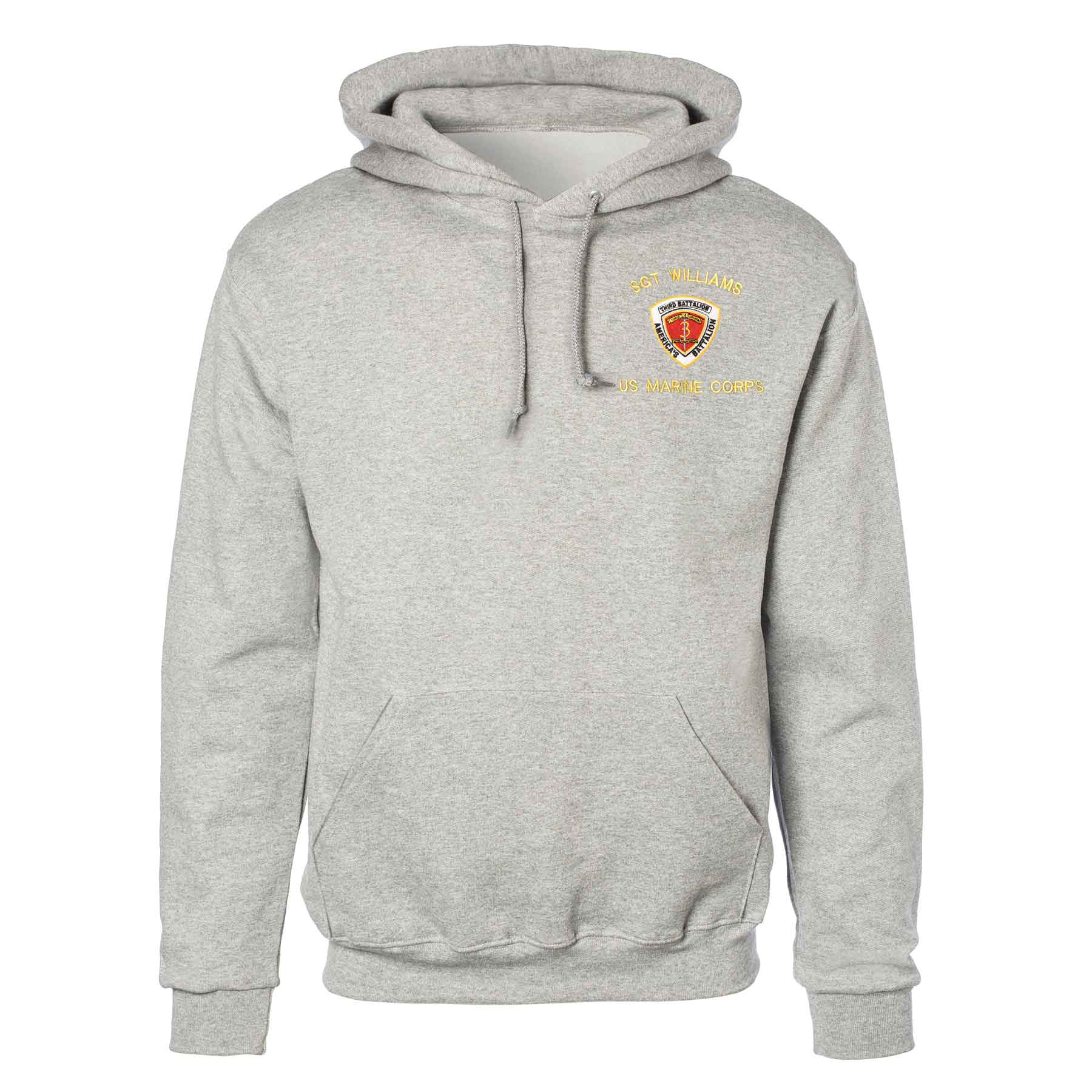 3rd Battalion 3rd Marines Embroidered Hoodie - Image 2