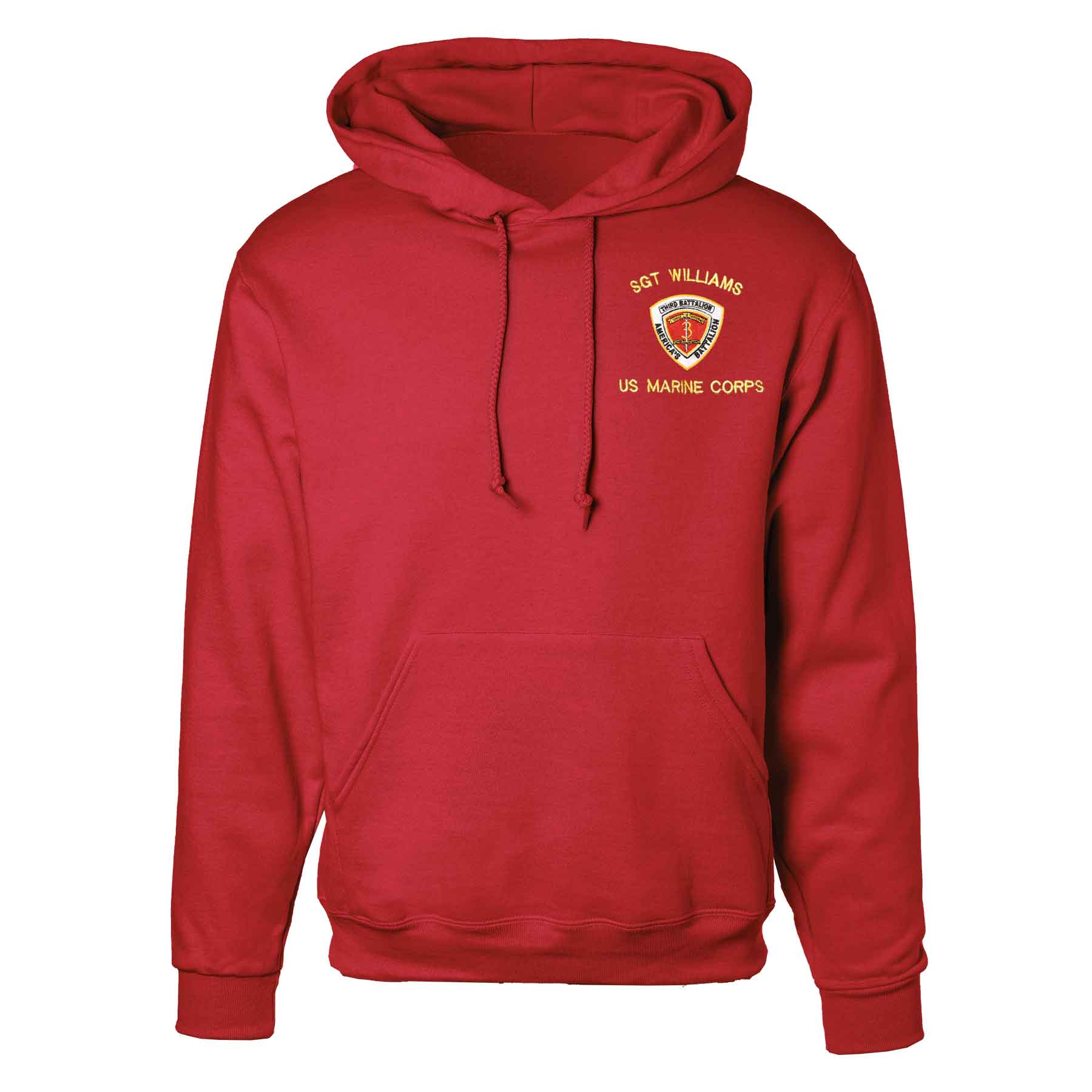 3rd Battalion 3rd Marines Embroidered Hoodie - Image 5
