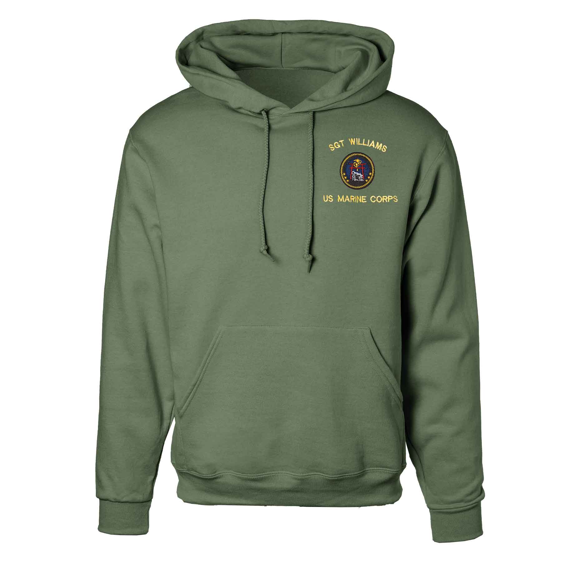 Marine Corps Security Force Embroidered Hoodie - Image 4