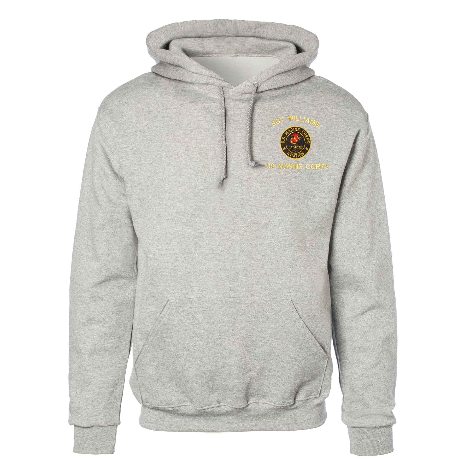 Marine Corps Aviation Embroidered Hoodie - Image 2