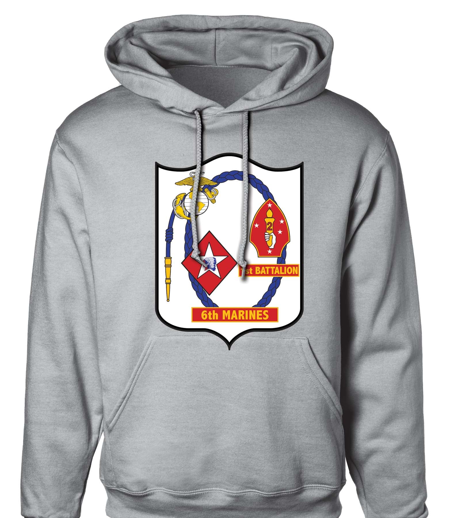 1st Battalion 6th Marines Insignia Hoodie