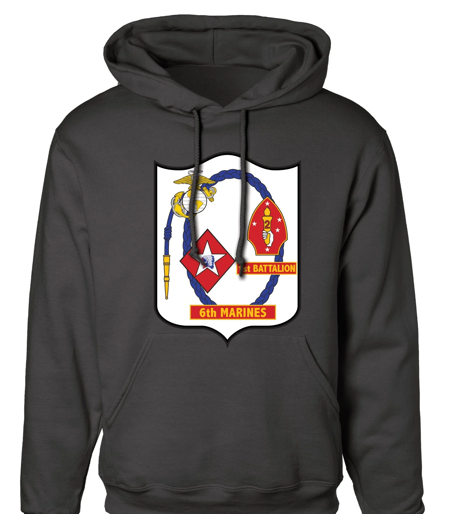 1st Battalion 6th Marines Insignia Hoodie - Image 2
