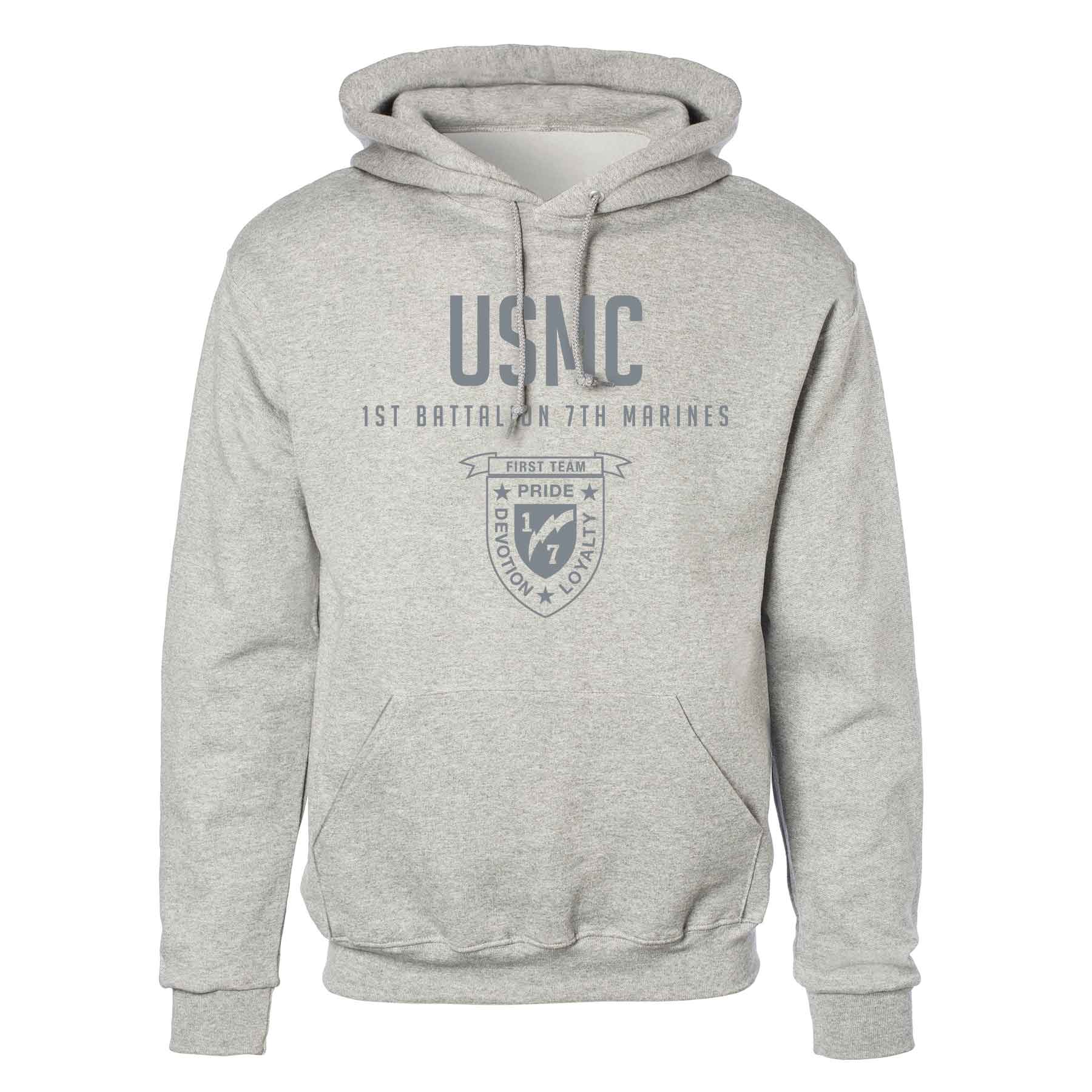 1st Battalion 8th Marines Tonal Hoodie - Image 2