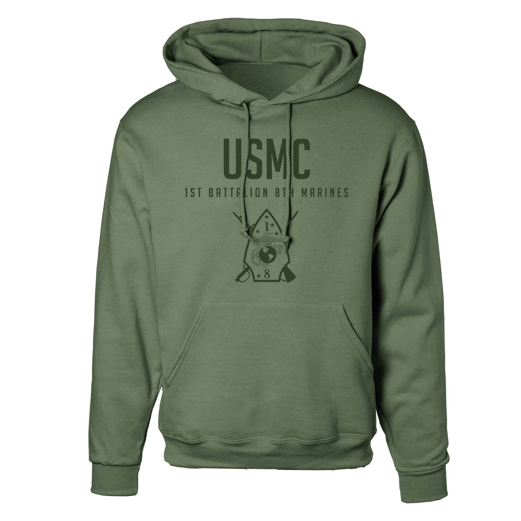 1st Battalion 8th Marines Tonal Hoodie - Image 4