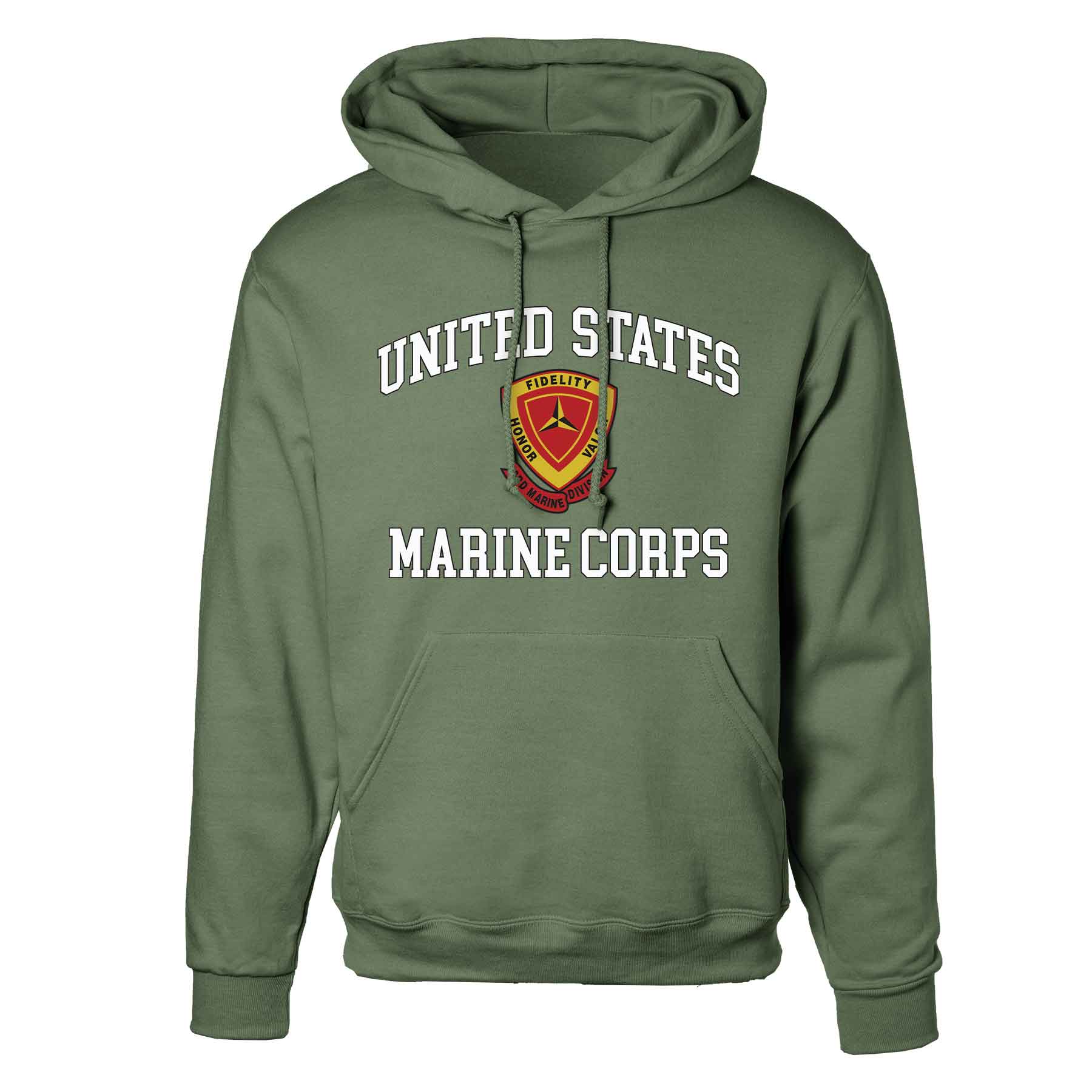 3rd Marine Division USMC Hoodie - Image 4