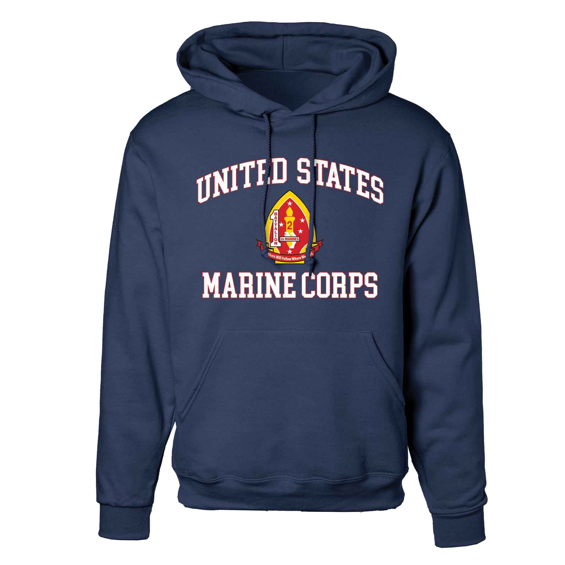 1st Battalion 2nd Marines USMC Hoodie - Image 3