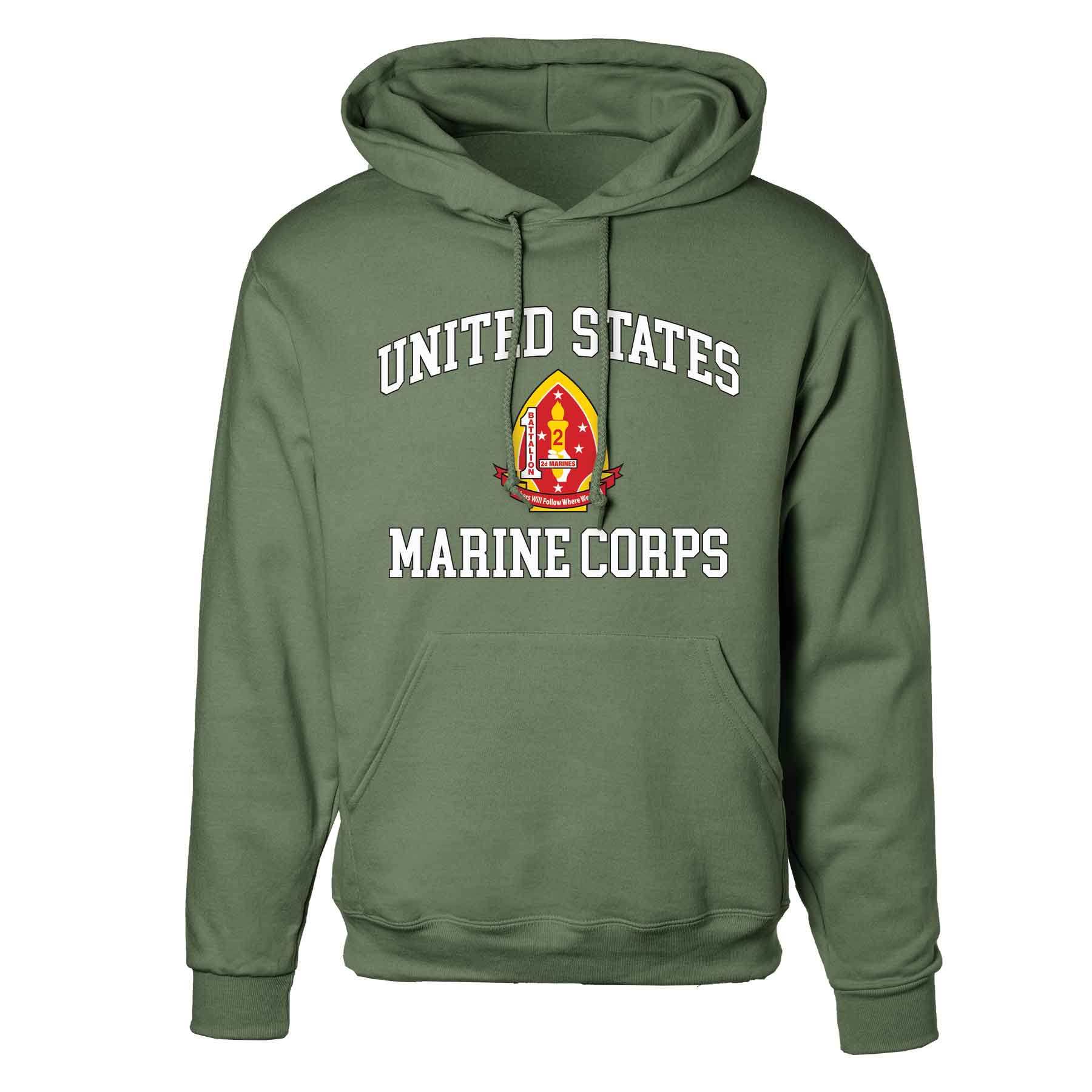 1st Battalion 2nd Marines USMC Hoodie - Image 4