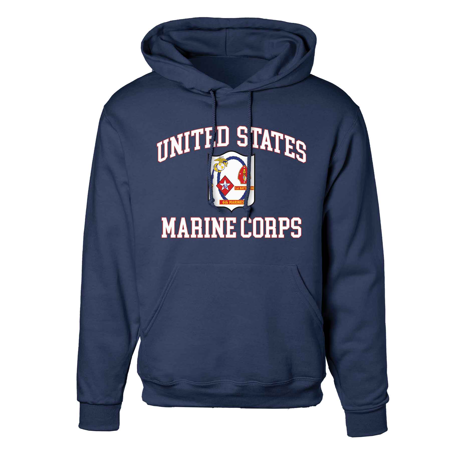 1st Battalion 6th Marines USMC Hoodie - Image 3