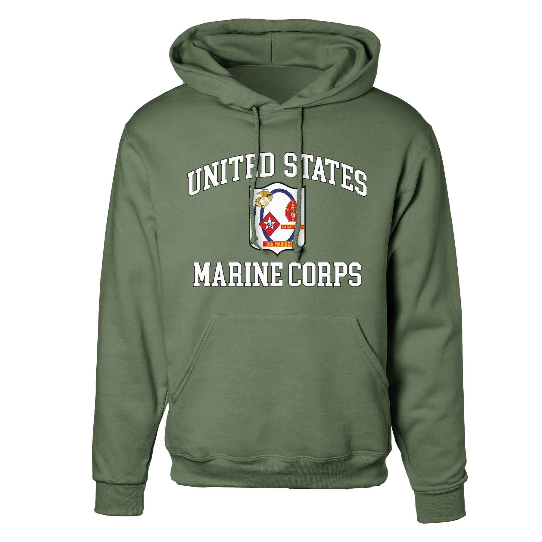 1st Battalion 6th Marines USMC Hoodie - Image 4