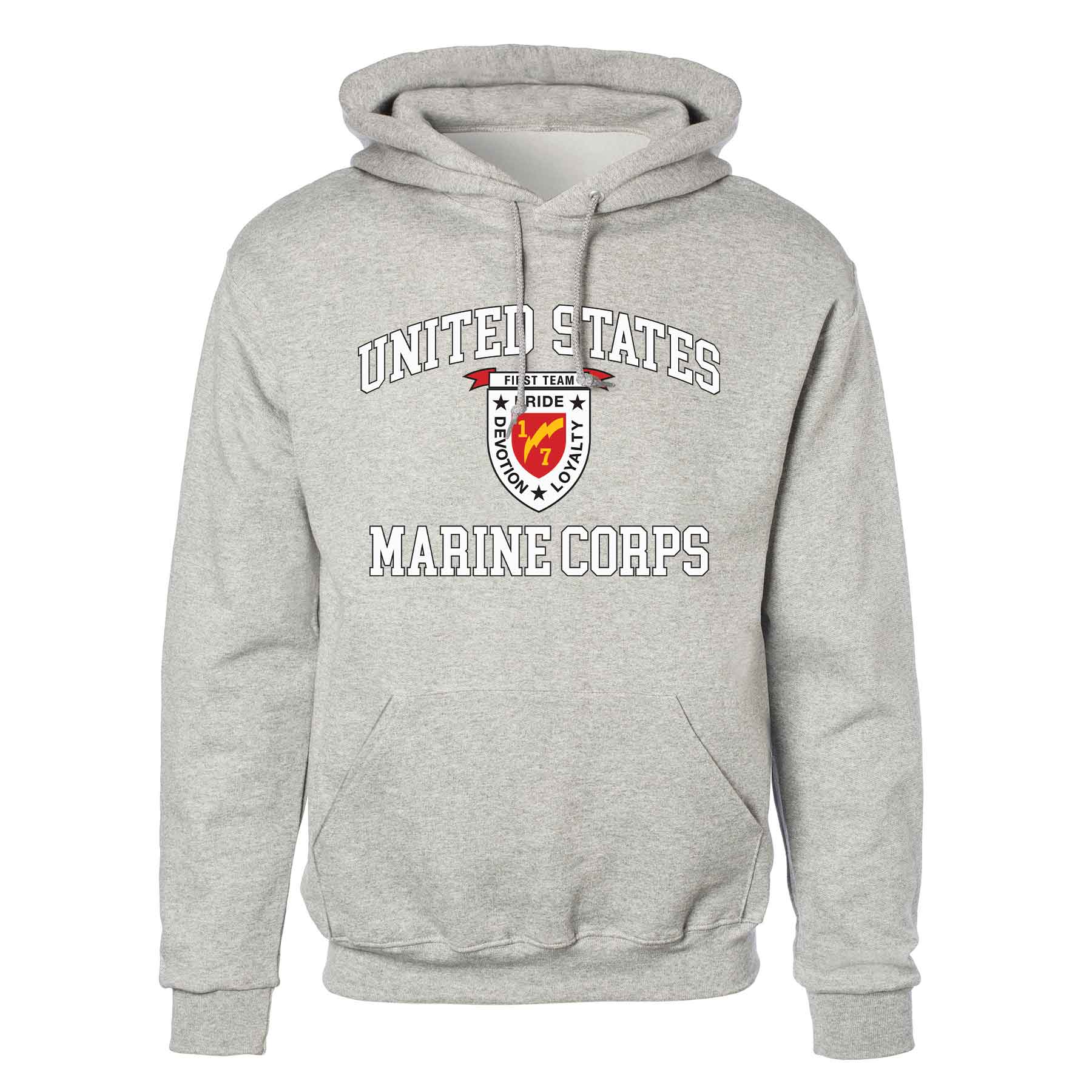 1st Battalion 7th Marines USMC Hoodie - Image 2