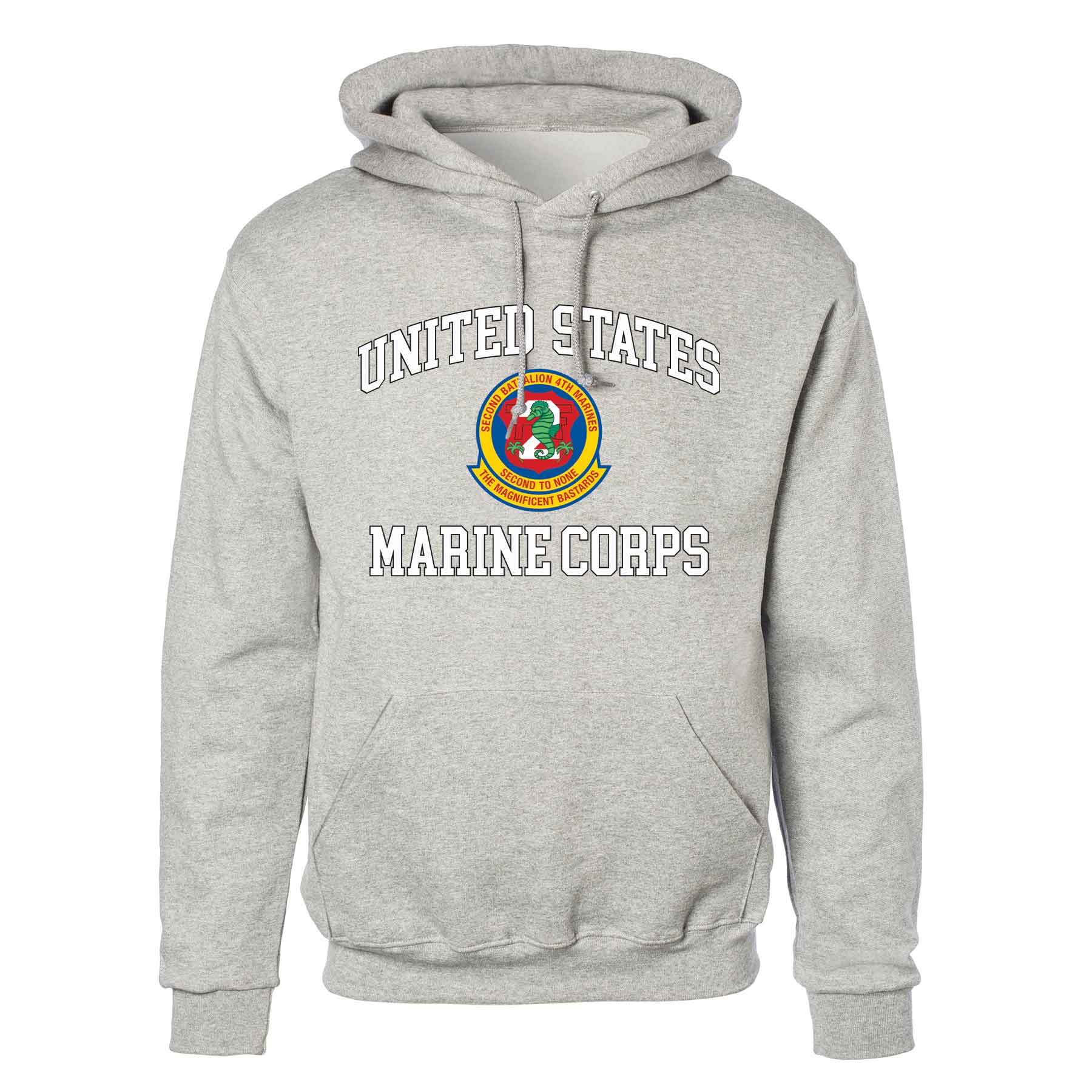 2nd Battalion 4th Marines USMC Hoodie - Image 2