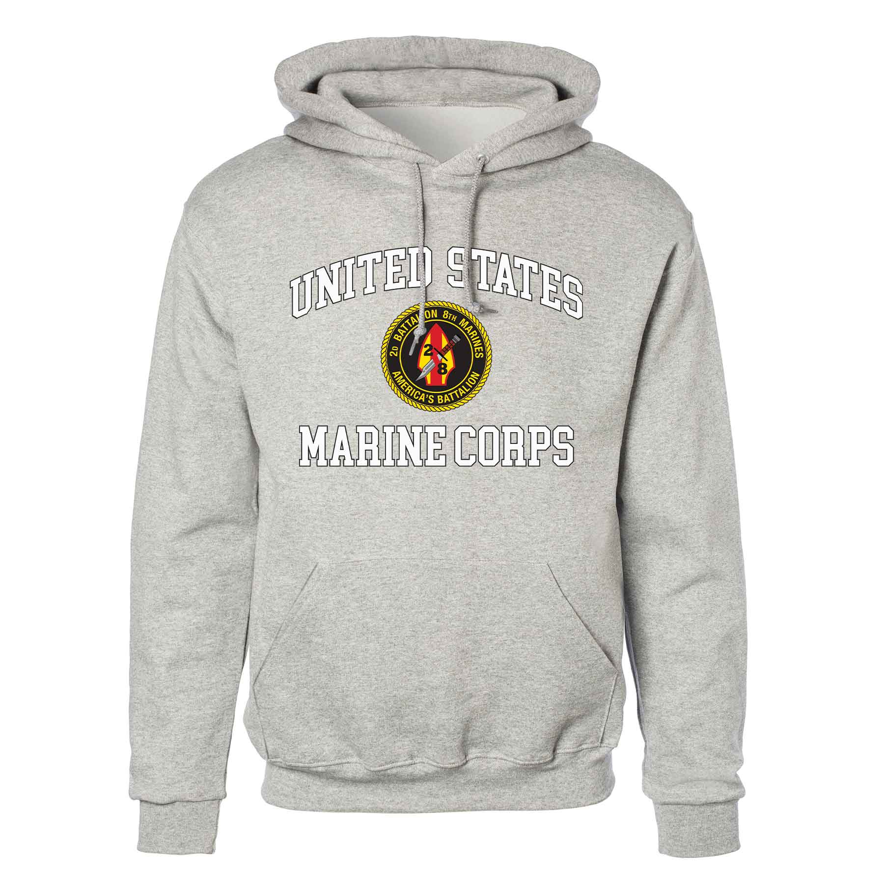 2nd Battalion 8th Marines USMC Hoodie - Image 2