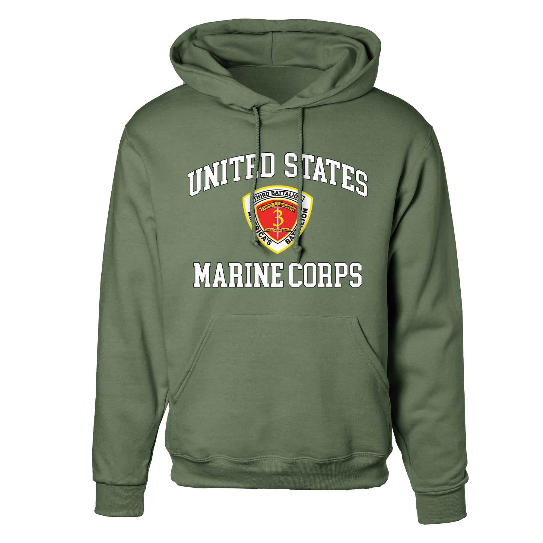 3rd Battalion 3rd Marines USMC Hoodie - Image 4