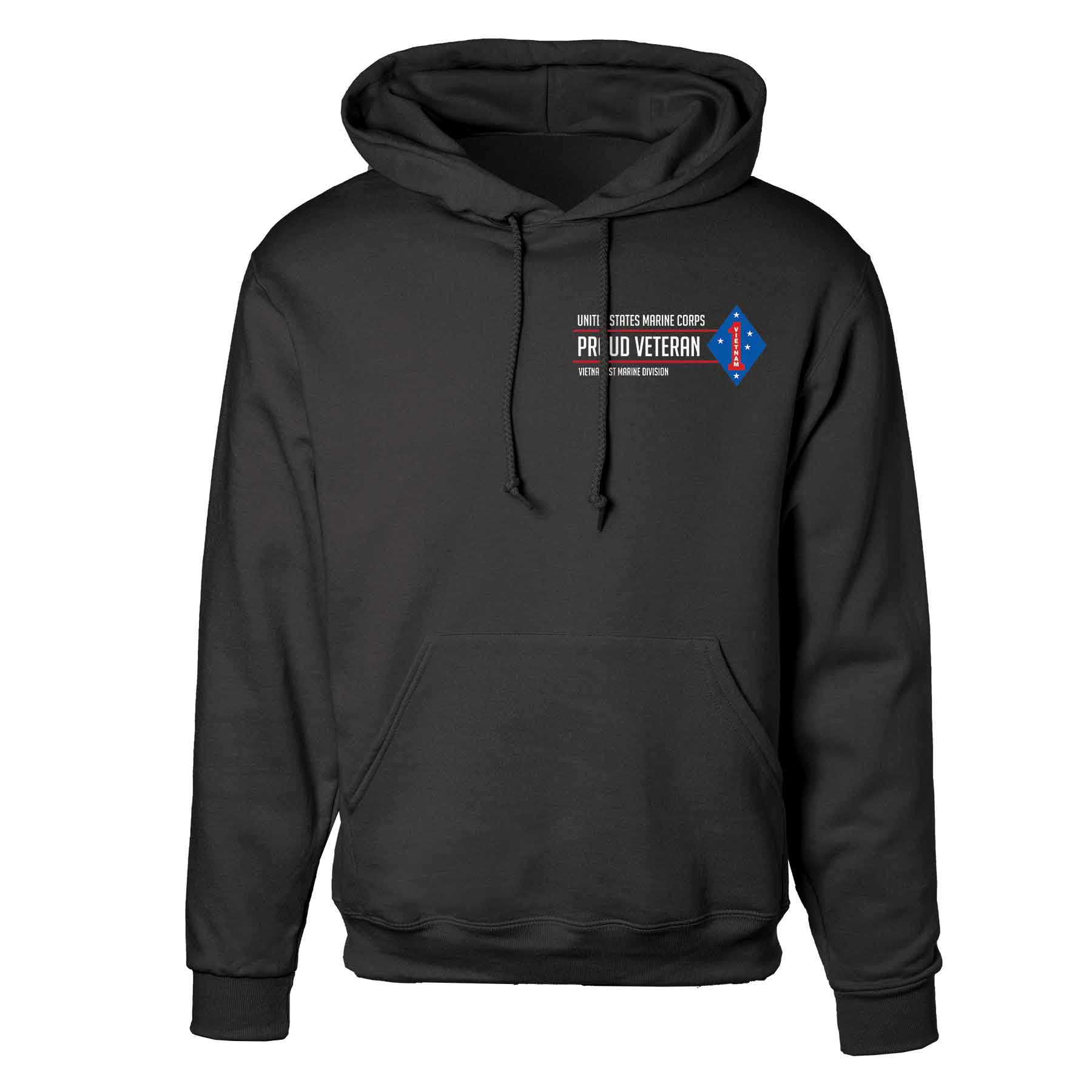 Vietnam 1st Marine Division Proud Veteran Hoodie