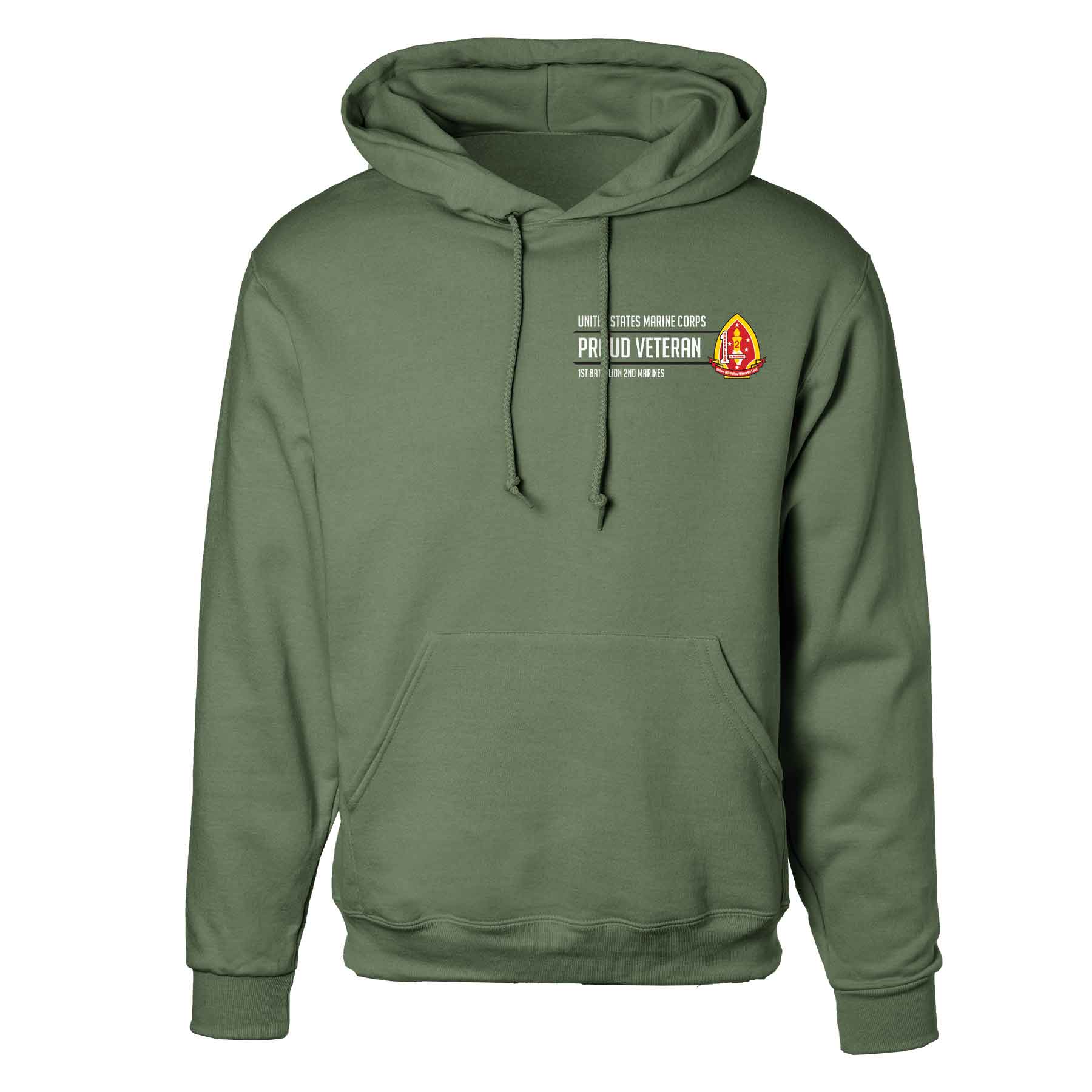 1st Battalion 2nd Marines Proud Veteran Hoodie - Image 4
