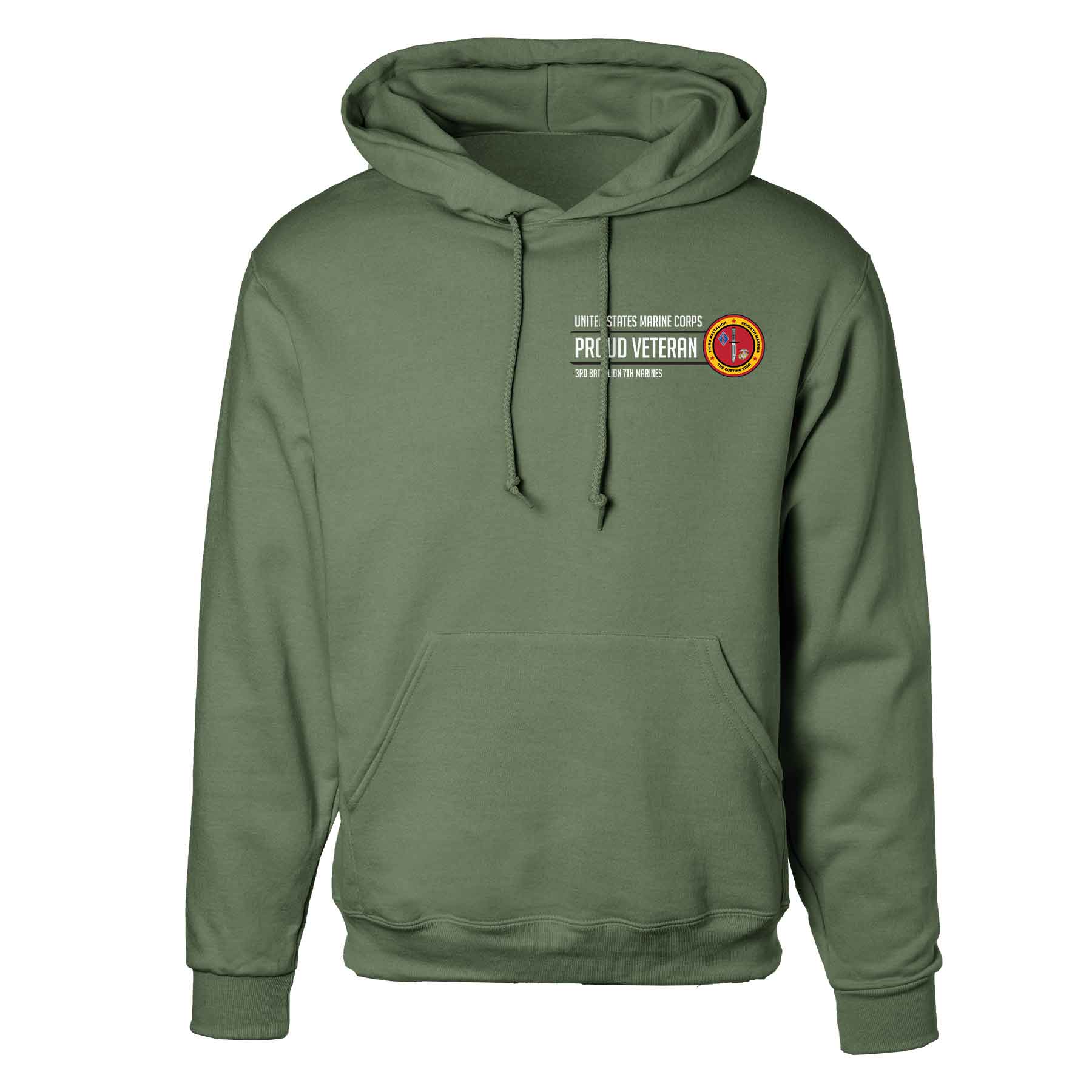 3rd Battalion 7th Marines Proud Veteran Hoodie - Image 4