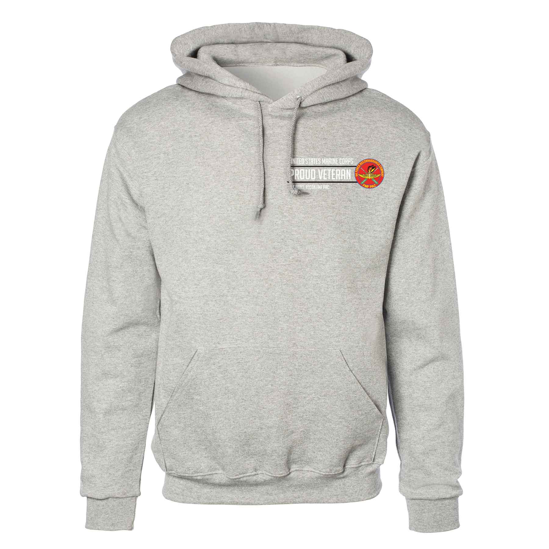 1st Force Recon FMF PAC Proud Veteran Hoodie - Image 2