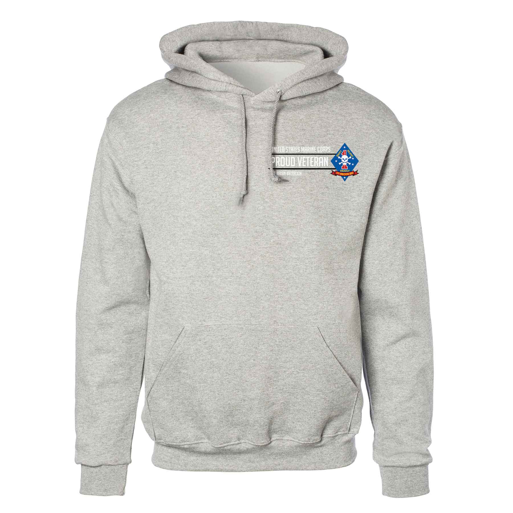 1st Recon Battalion Proud Veteran Hoodie - Image 2