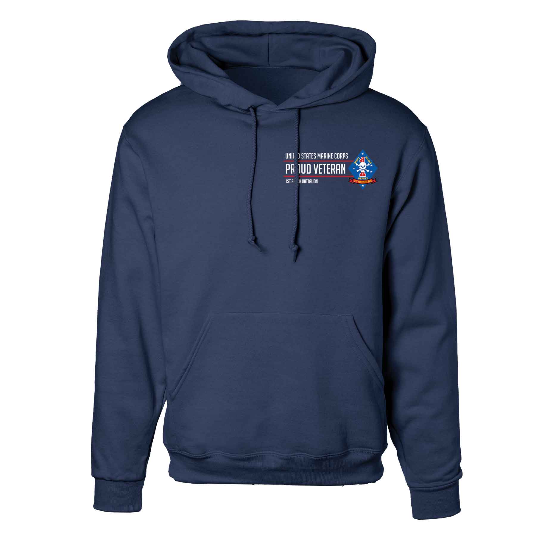 1st Recon Battalion Proud Veteran Hoodie - Image 3