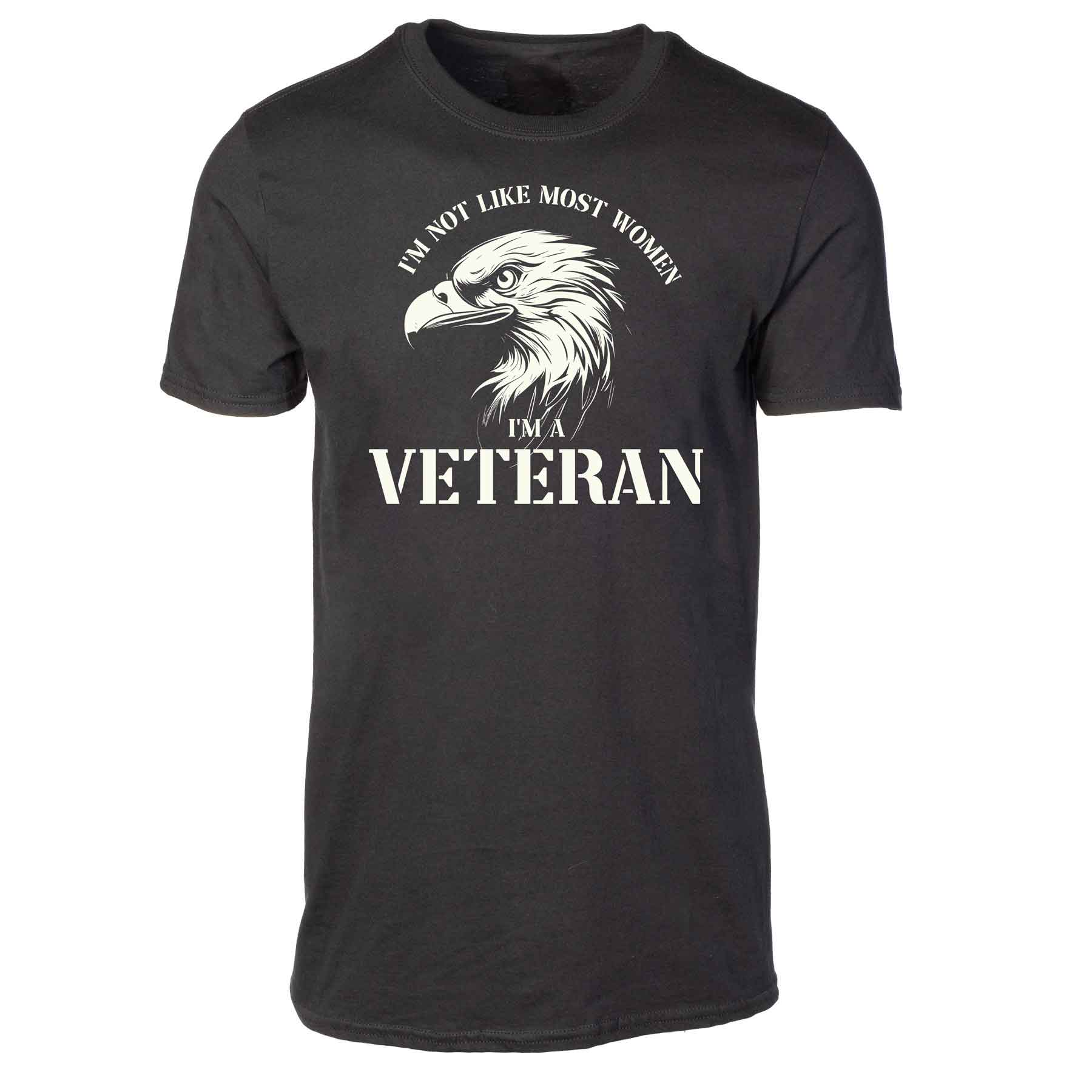 I'm Not Like Most Women I'm A Veteran T-shirt - Image 2
