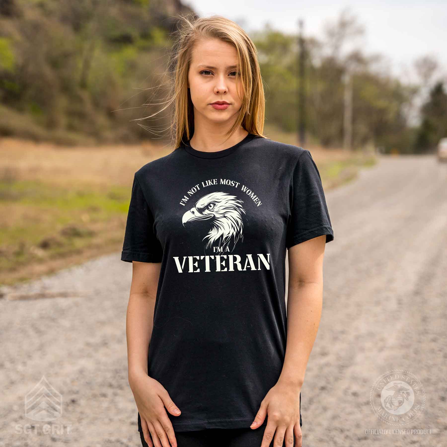 I'm Not Like Most Women I'm A Veteran T-shirt - Image 4