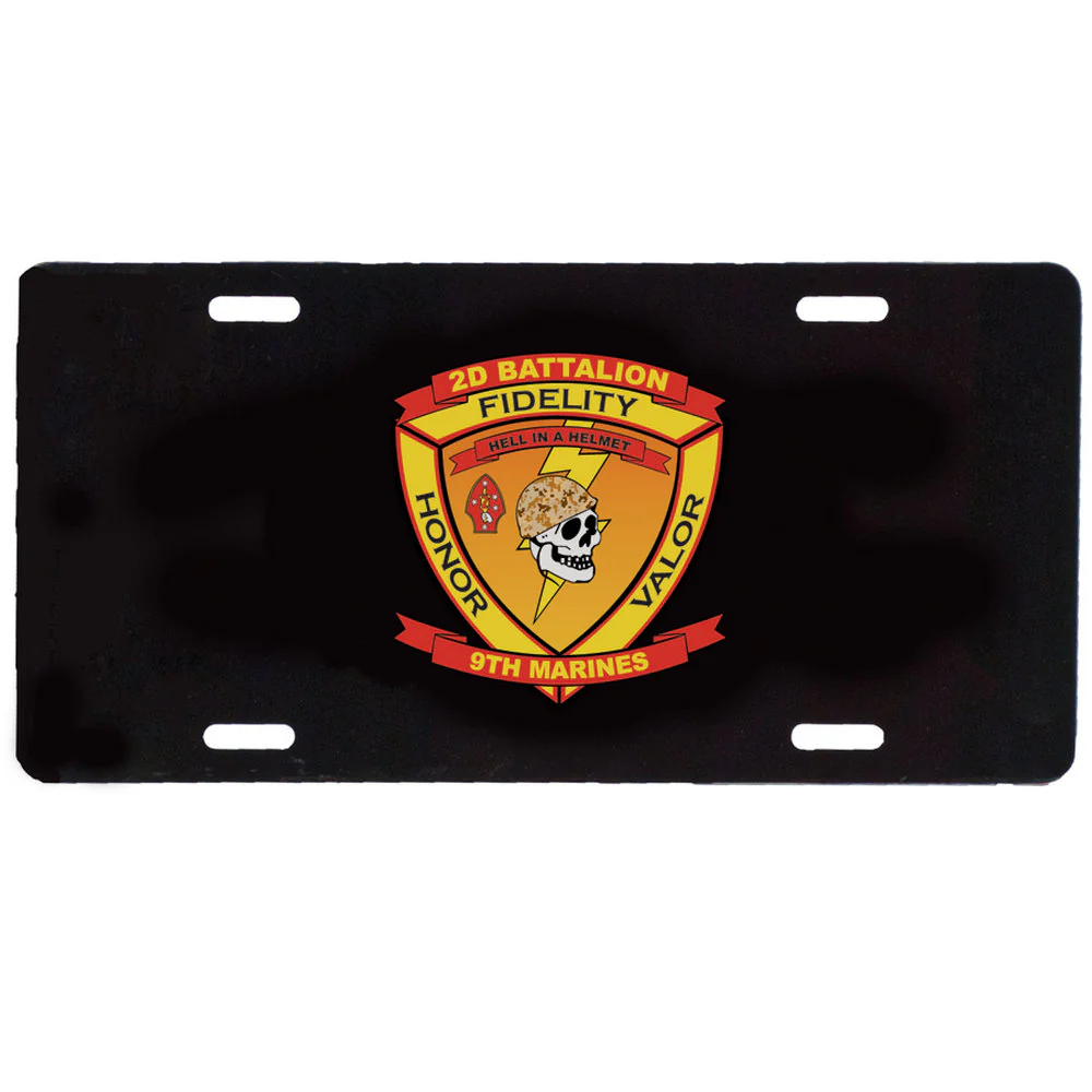 2nd Battalion 9th Marines License Plate