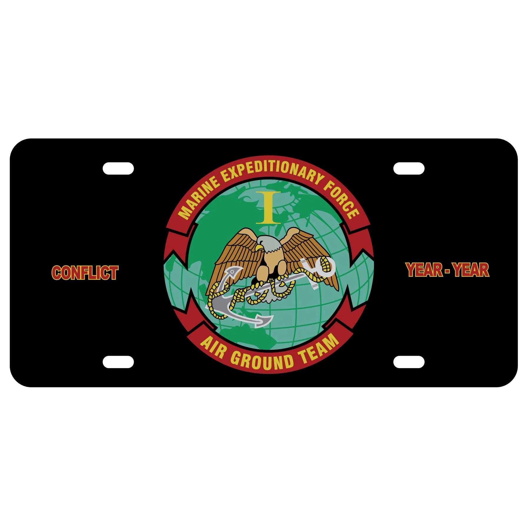1st MEF Air Ground Team License Plate - Image 2