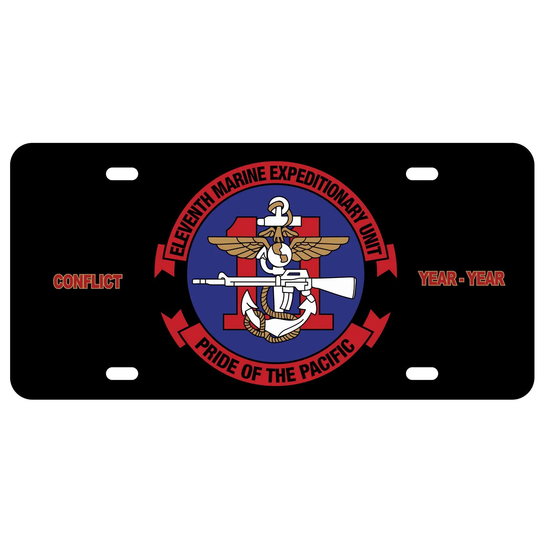 11th MEU Pride of the Pacific License Plate - Image 2