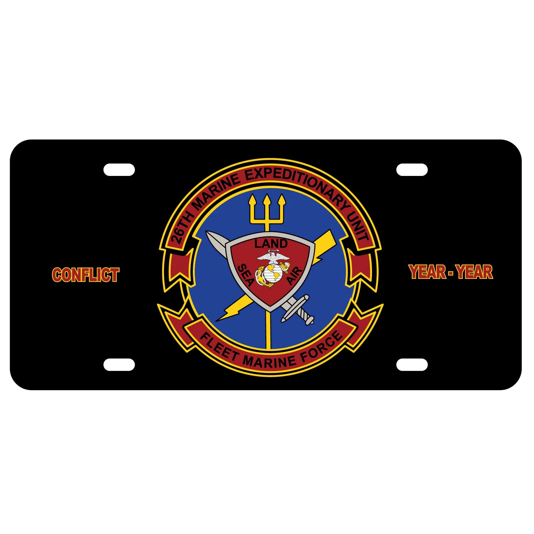 26th Marines Expeditionary Unit FMF License Plate - Image 2