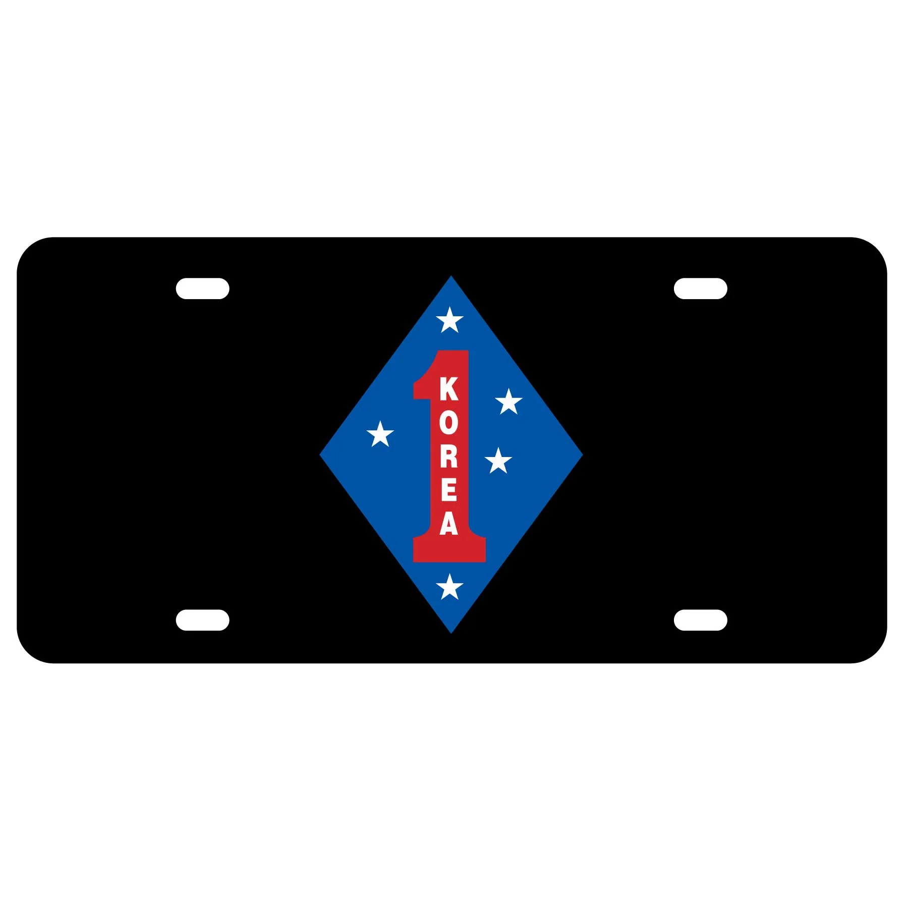 Korea 1st Marine Division License Plate