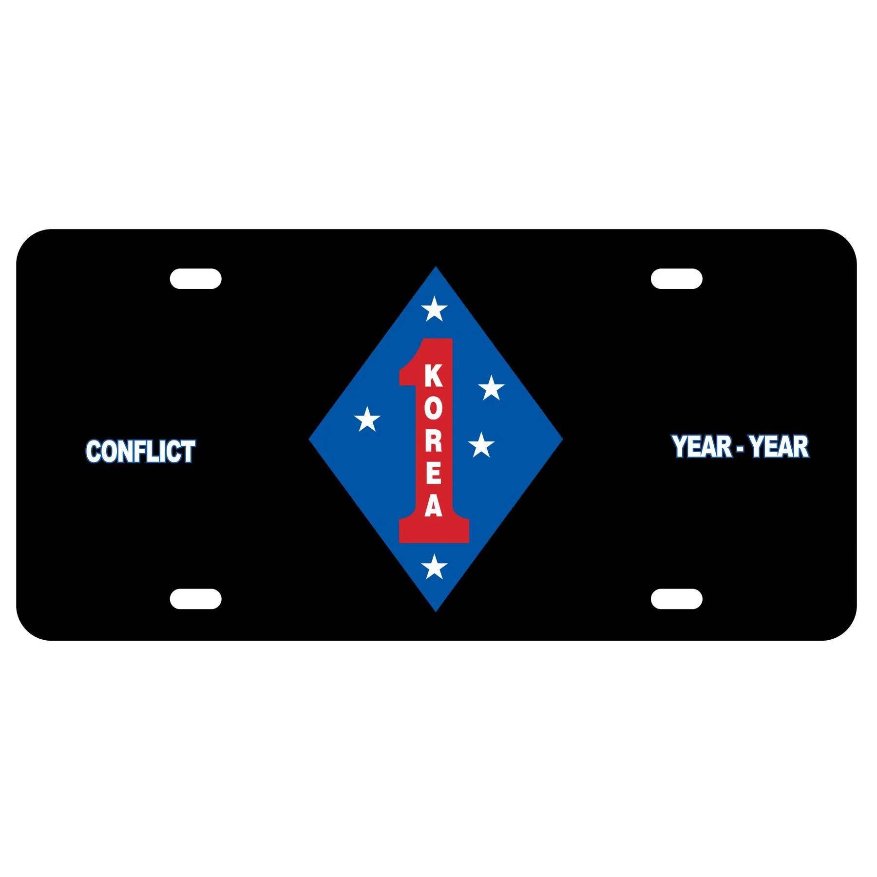 Korea 1st Marine Division License Plate - Image 2