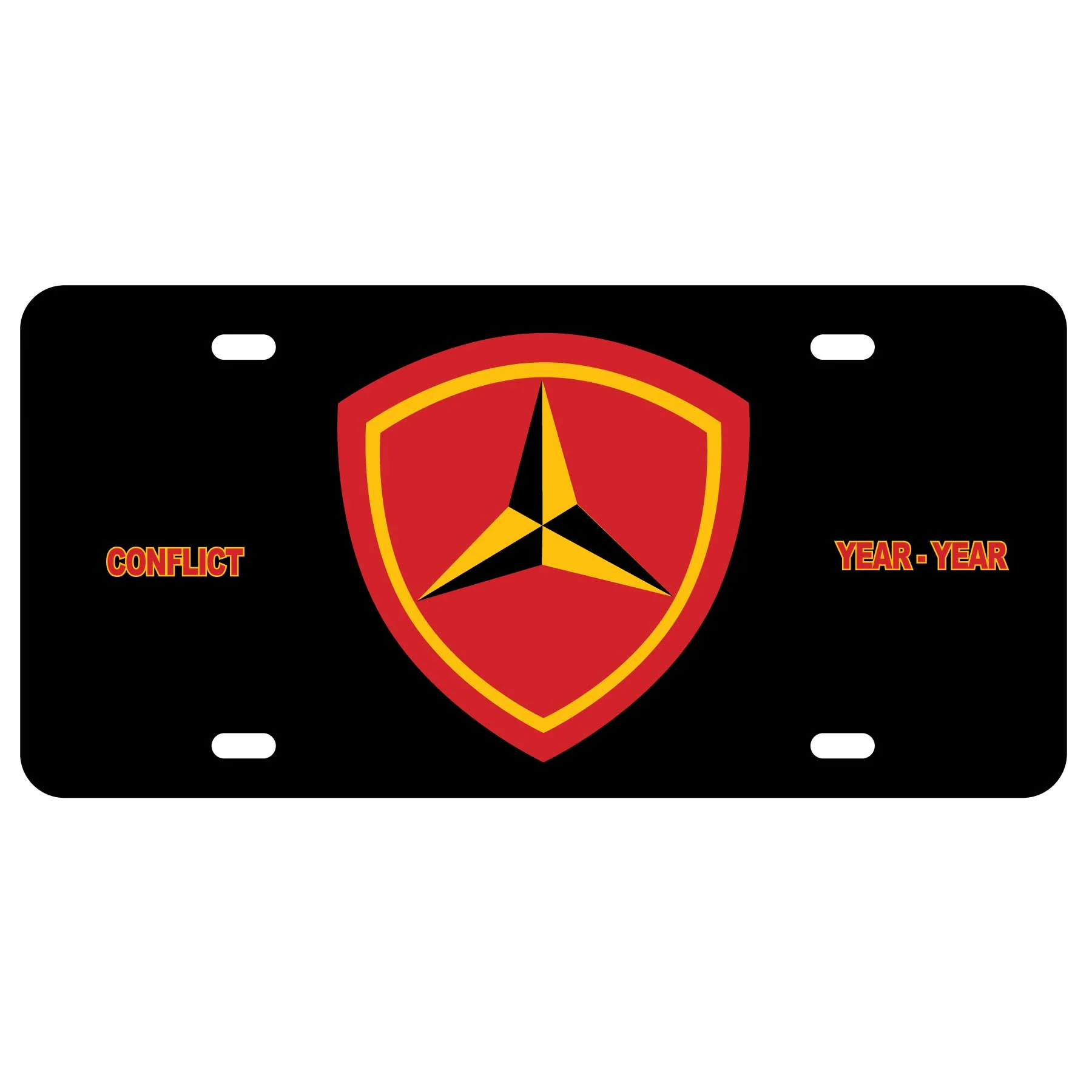 3rd Marine Division License Plate - Image 2