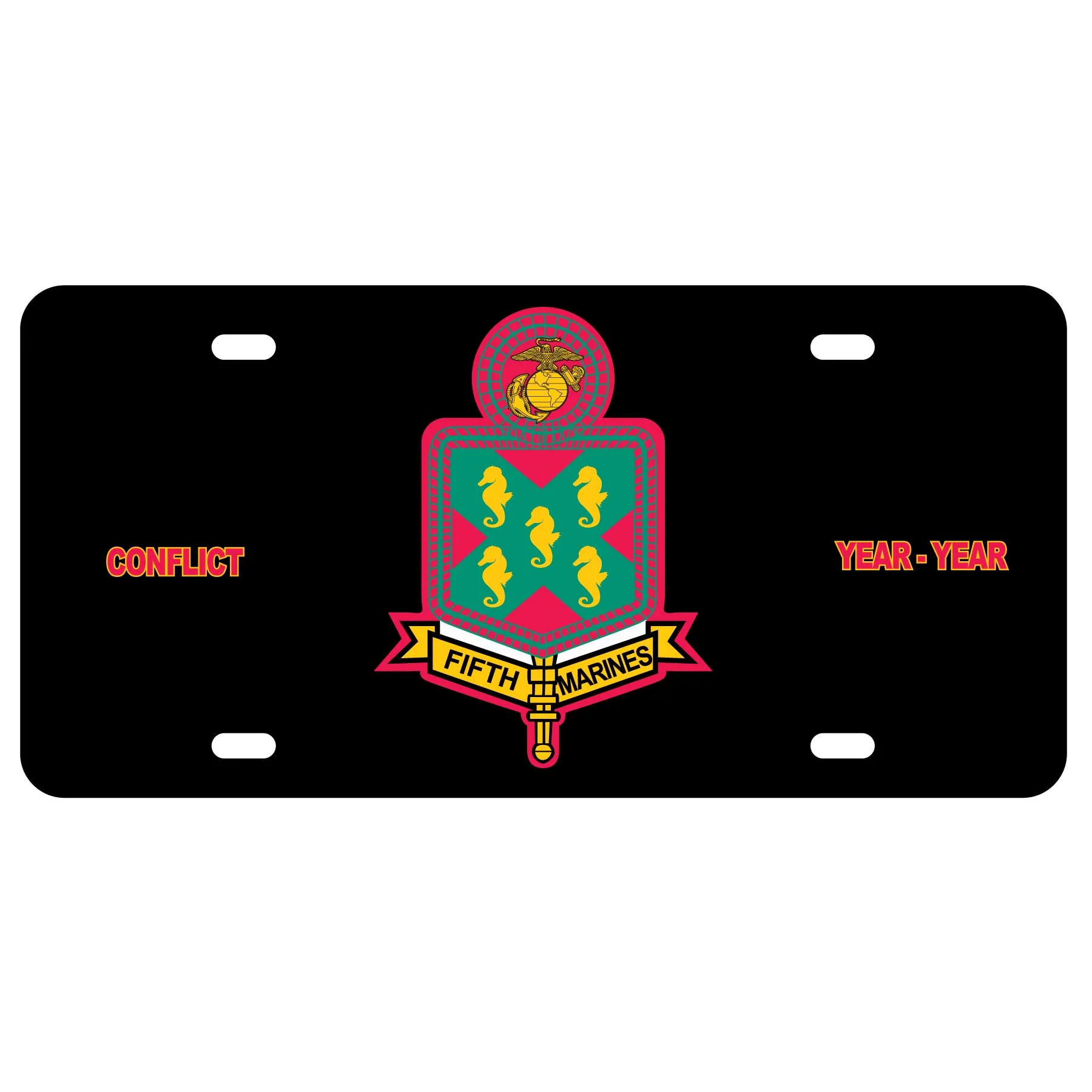 5th Marines Regimental License Plate - Image 2